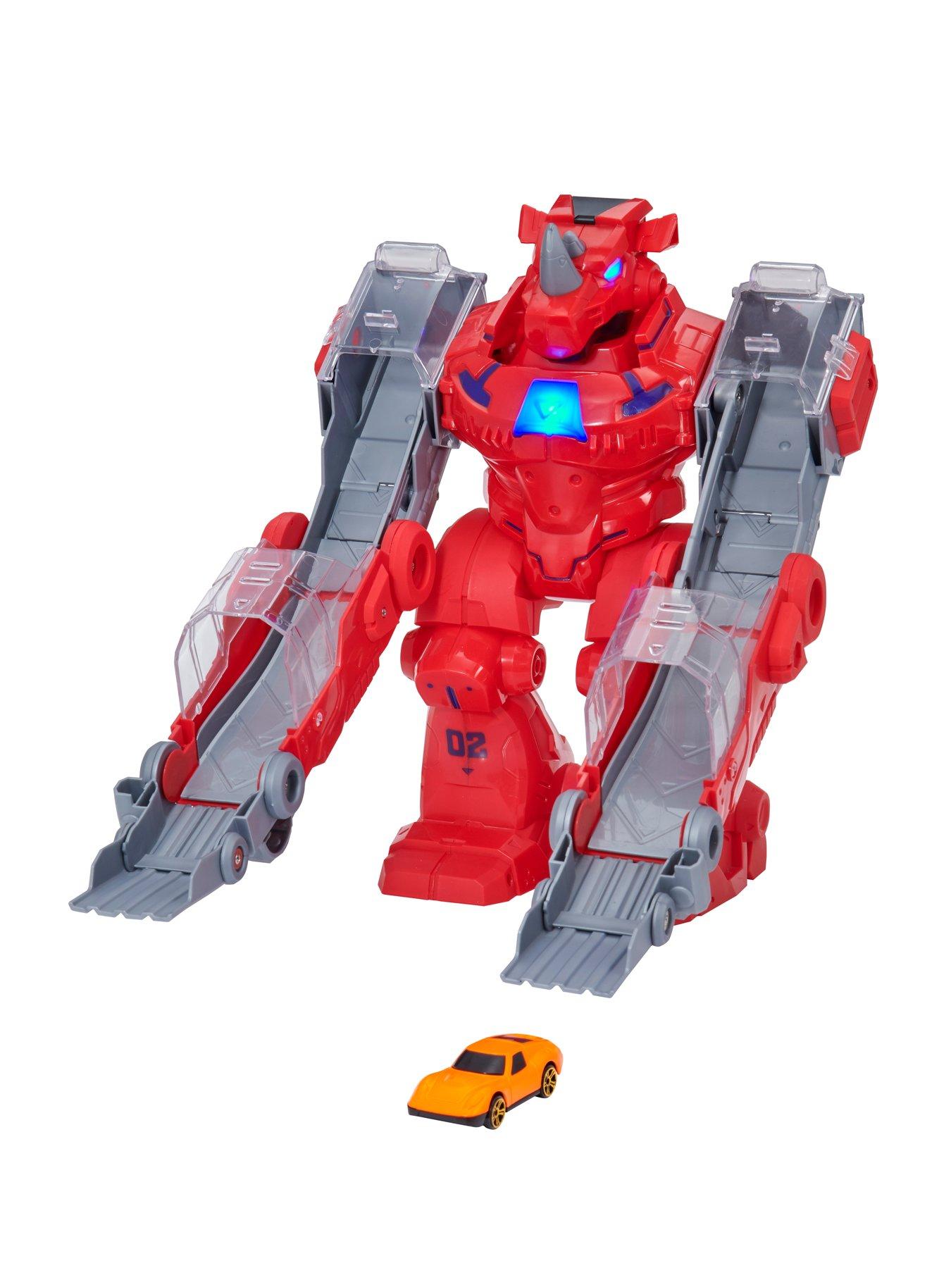 Image 3 of 6 of Teamsterz Robo Wreckerz Rhino Slam With 1 Car
