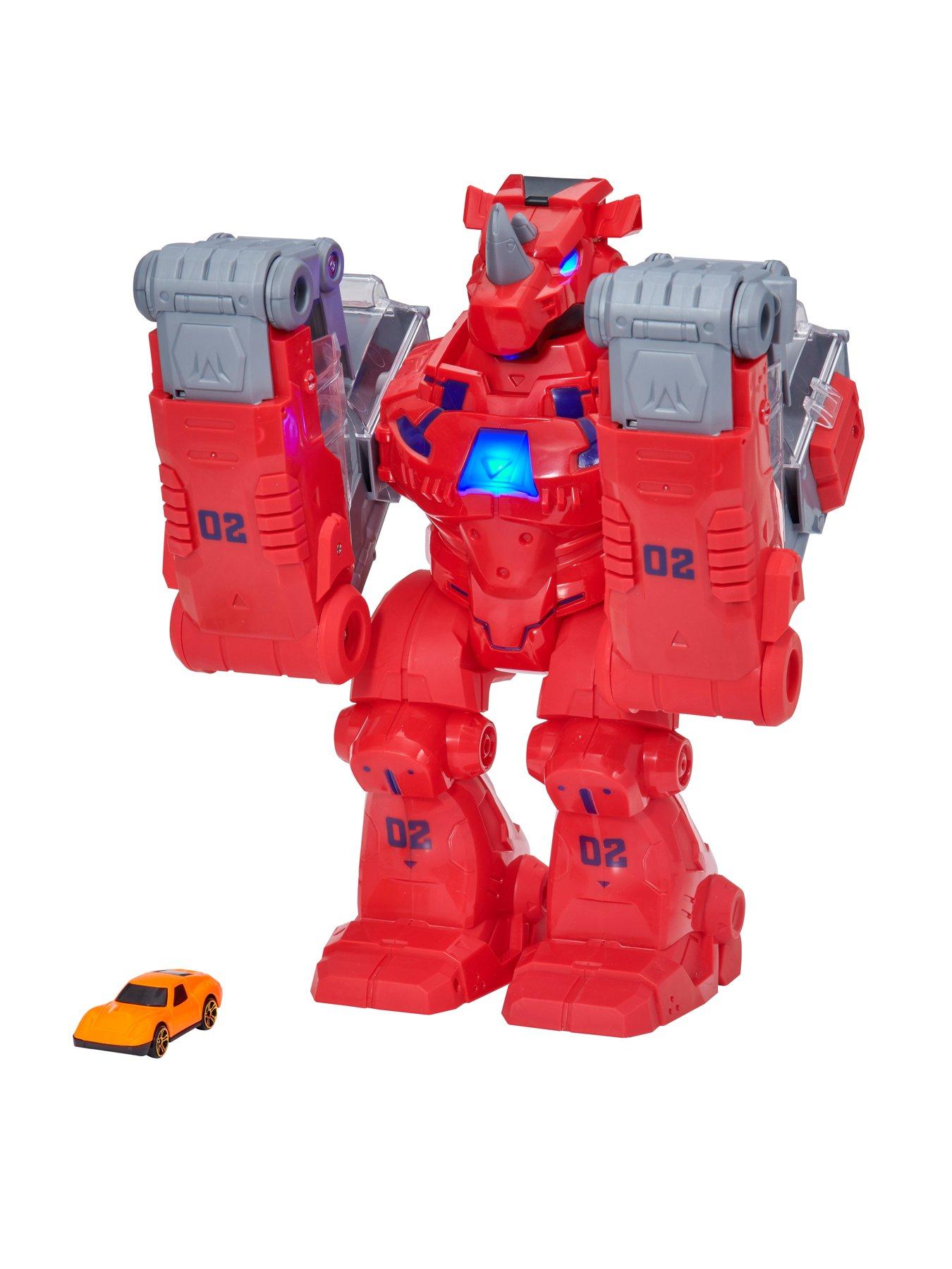 Image 4 of 6 of Teamsterz Robo Wreckerz Rhino Slam With 1 Car