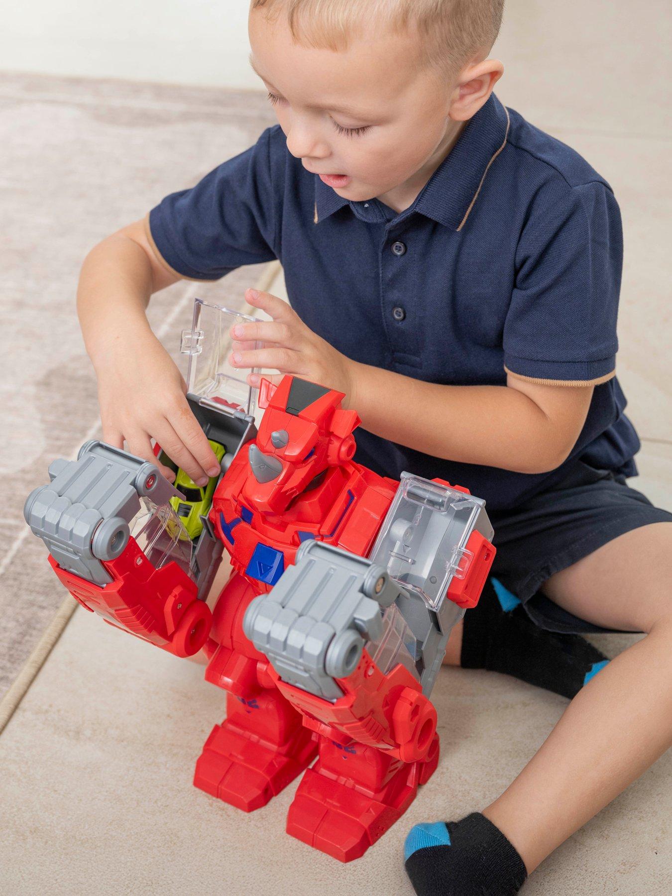 Image 5 of 6 of Teamsterz Robo Wreckerz Rhino Slam With 1 Car