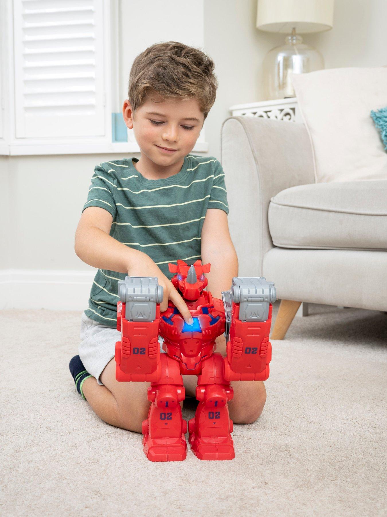 Image 6 of 6 of Teamsterz Robo Wreckerz Rhino Slam With 1 Car