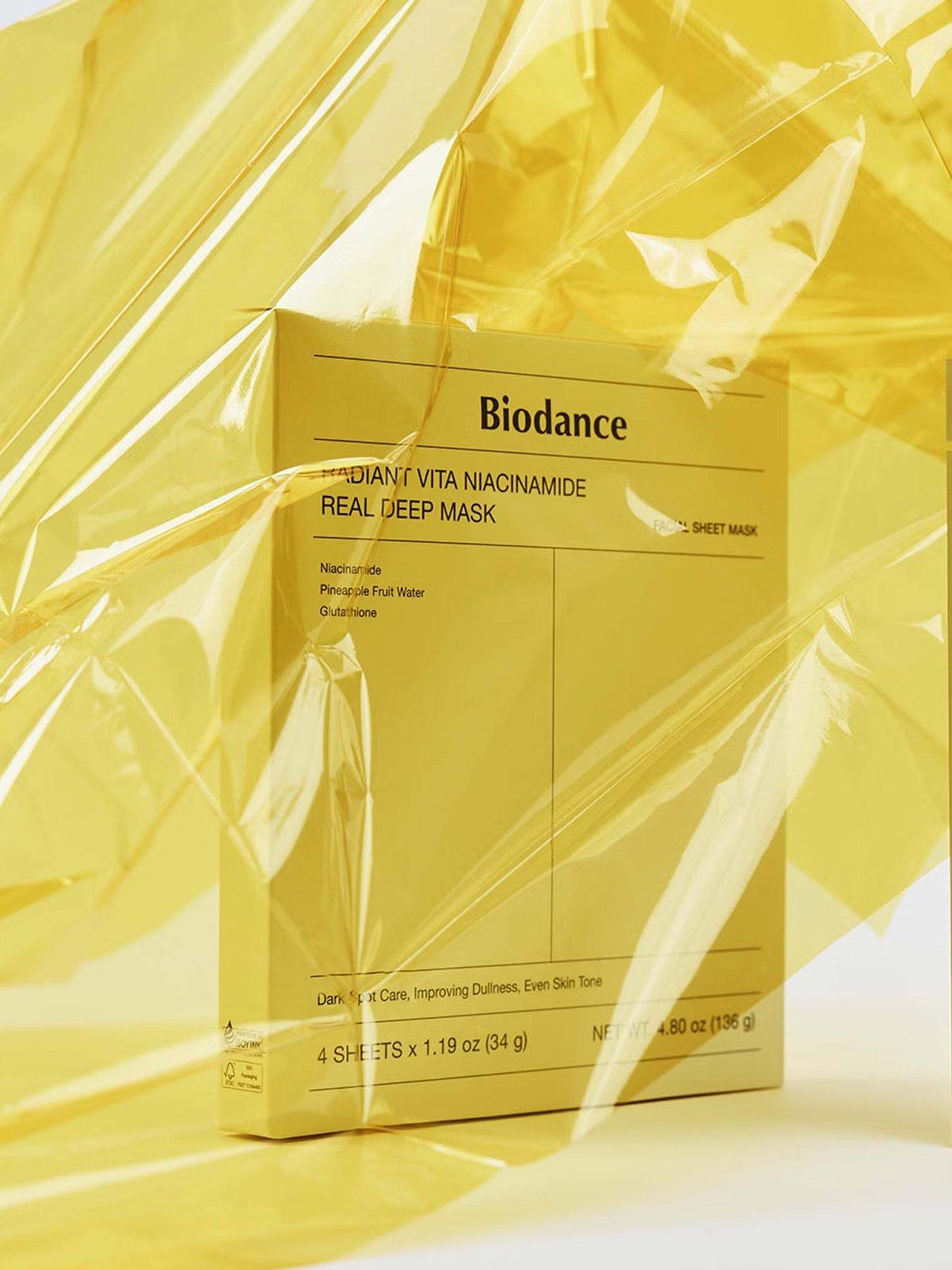 Image 3 of 4 of Biodance Radiant Vita Niacinamide Real Deep Mask (4 Pack)