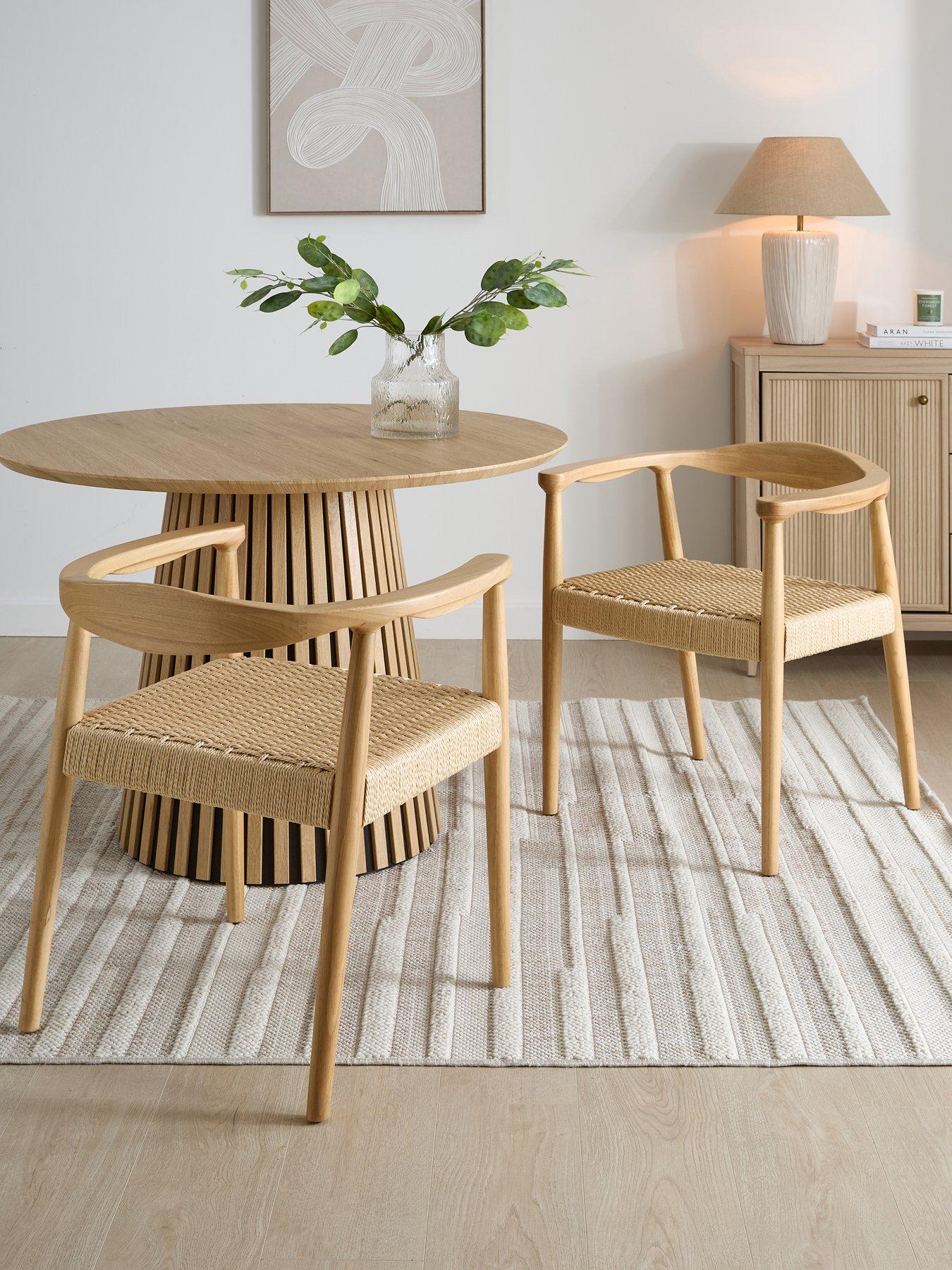 Image 1 of 7 of The Very Collection Caleb Pair Of Dining Chairs