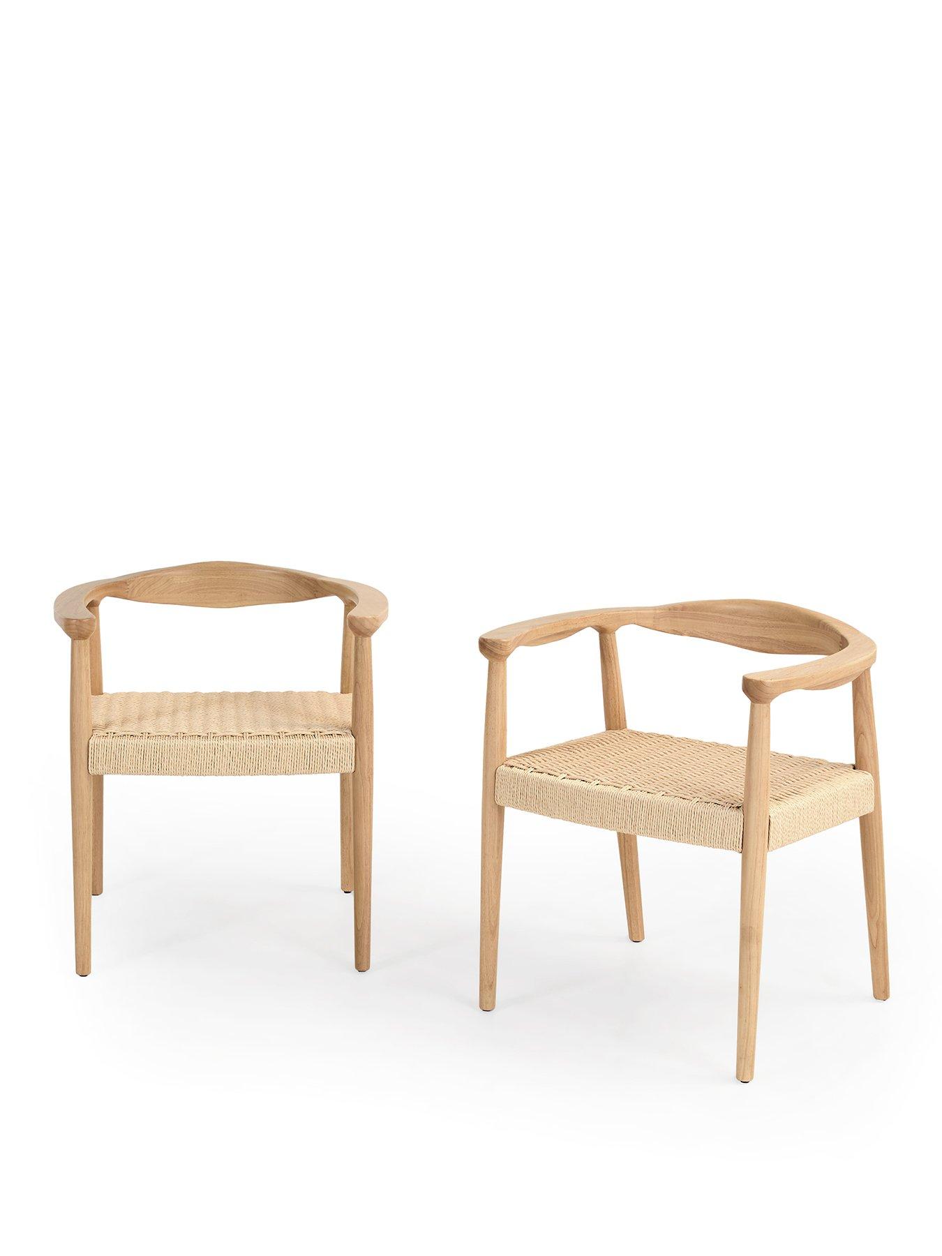 Image 2 of 7 of The Very Collection Caleb Pair Of Dining Chairs