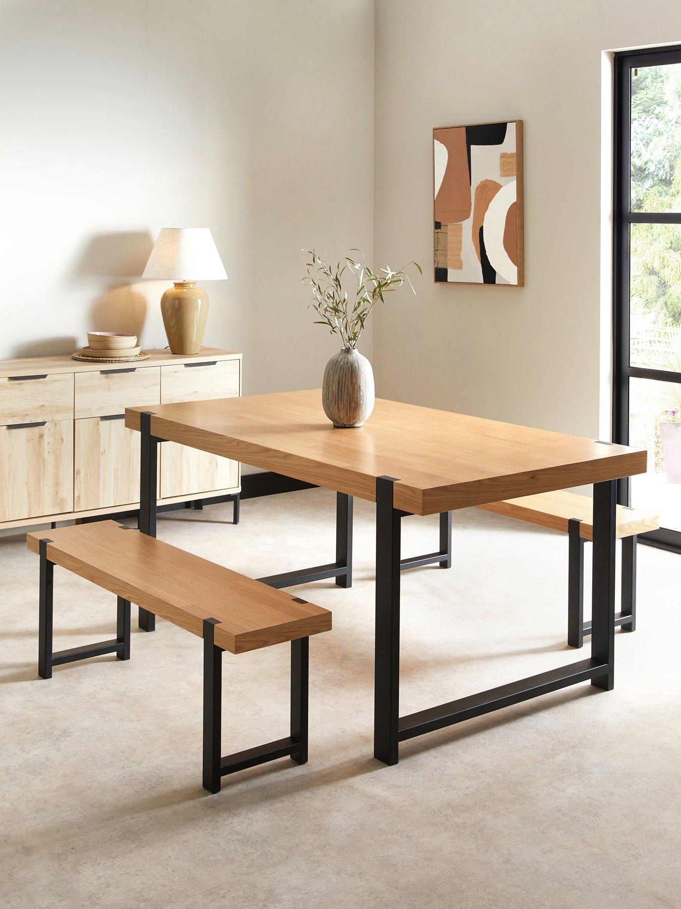 Image 1 of 7 of The Very Collection Bowden Dining Bench Set