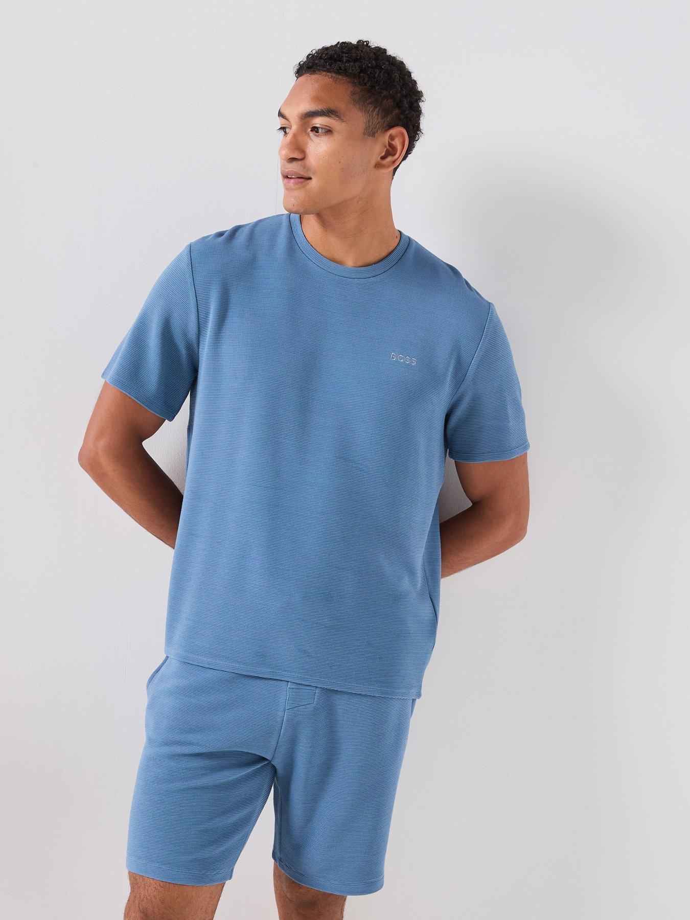 BOSS Bodywear Rib T-Shirt - Blue