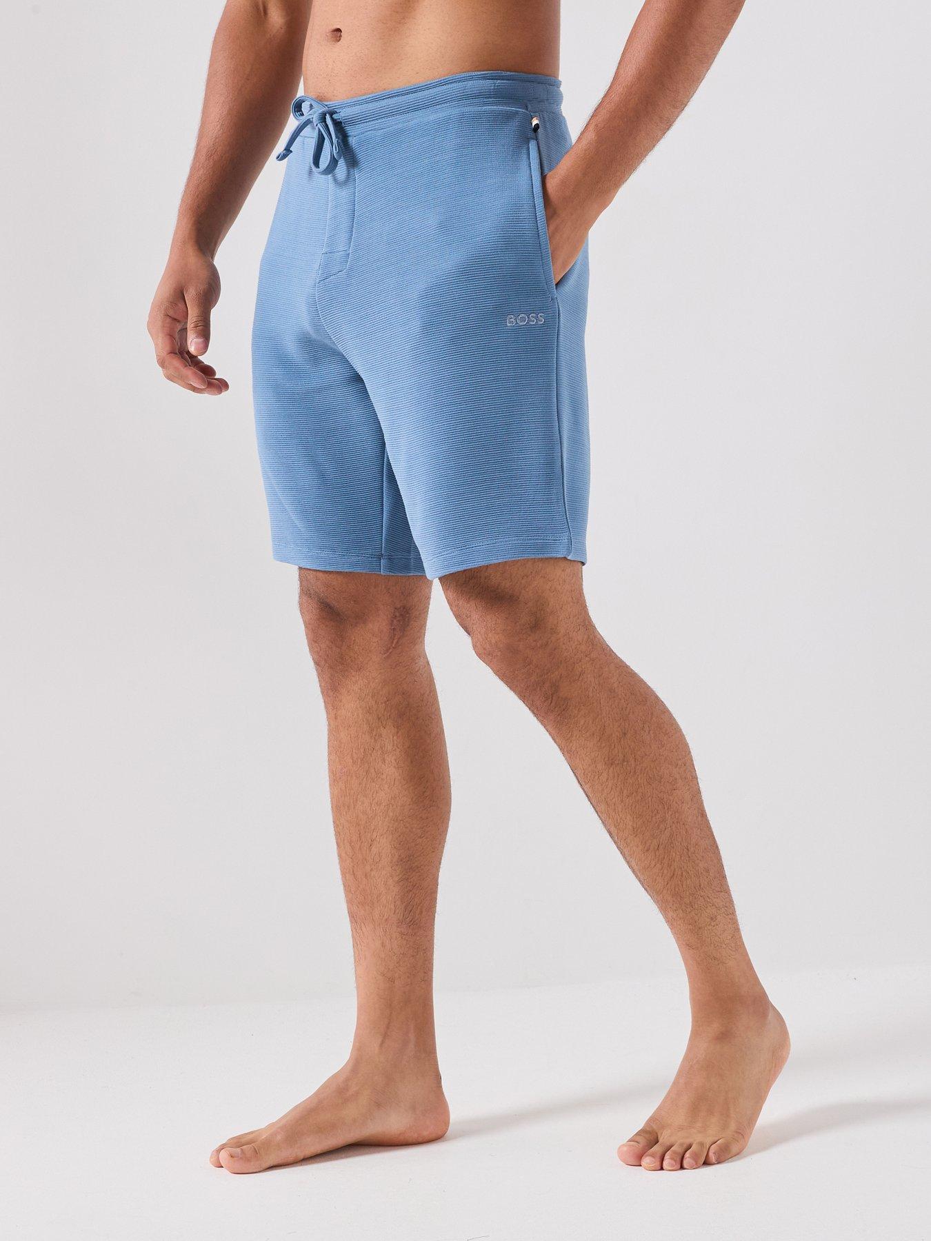BOSS Bodywear Rib Shorts - Blue