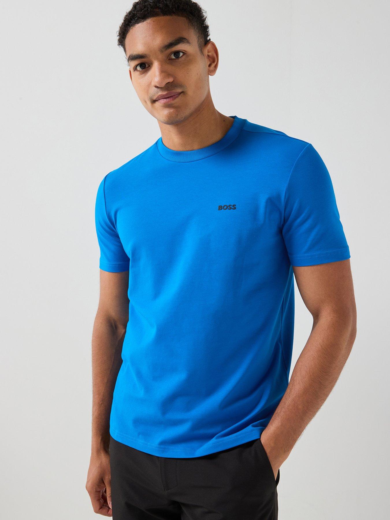 BOSS Tee Regular Fit T-Shirt - Bright Blue