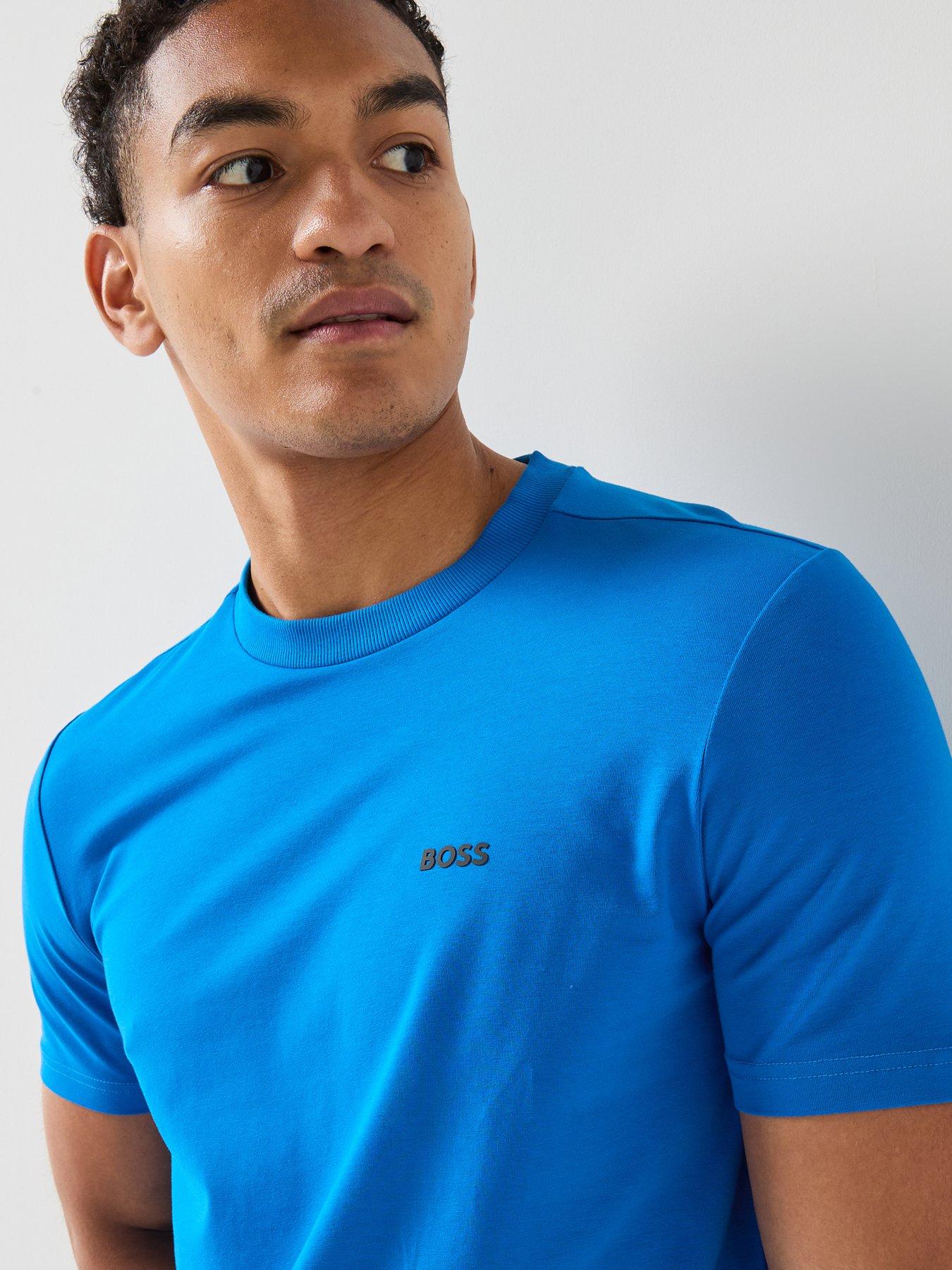 Image 4 of 6 of BOSS Tee Regular Fit T-Shirt - Bright Blue