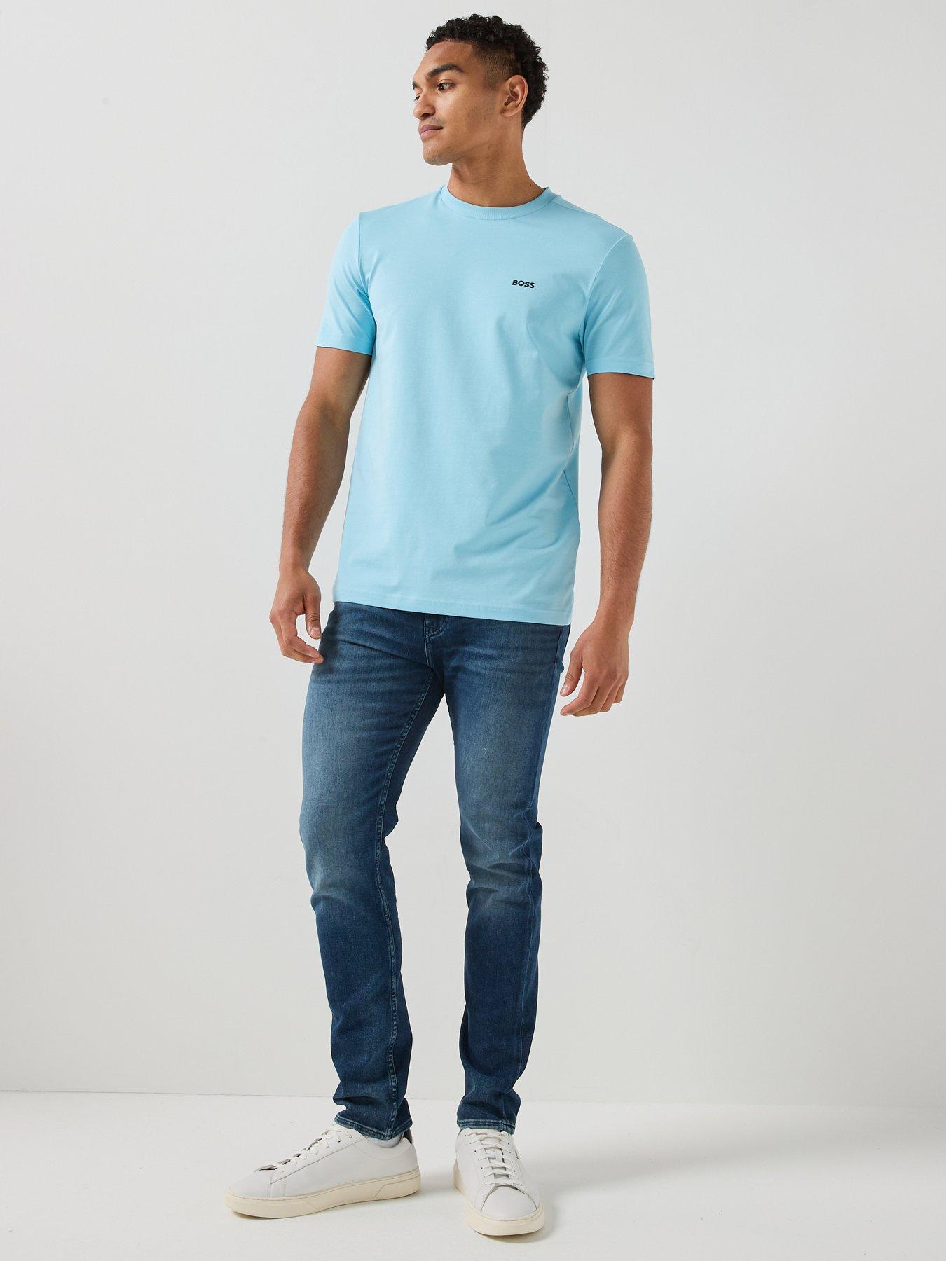 Image 3 of 4 of BOSS Regular Fit T-Shirt - Light Blue