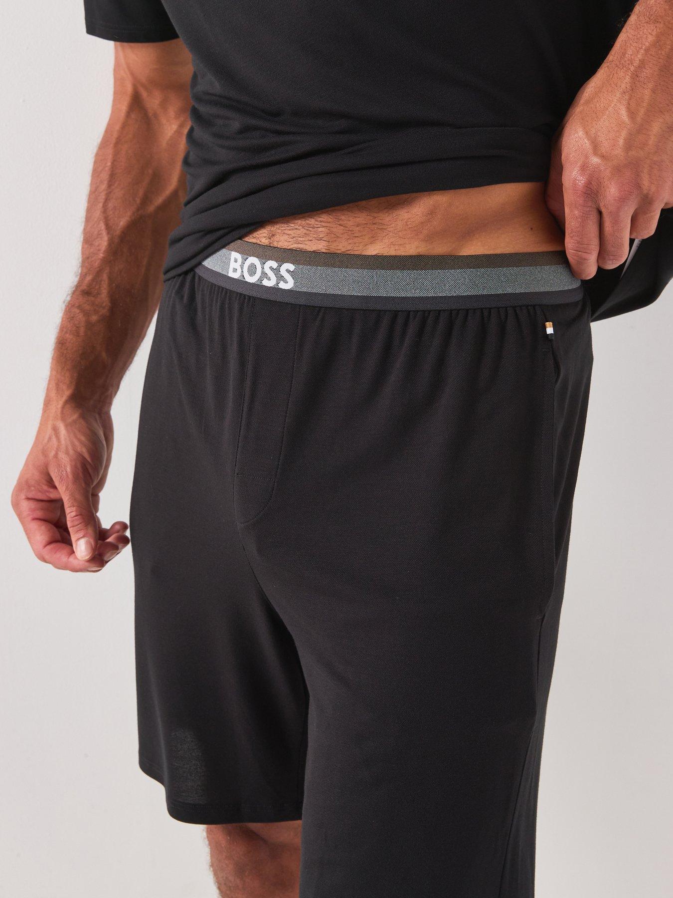 Image 5 of 6 of BOSS Bodywear Piqu&egrave; Short Pyjama Set - Black