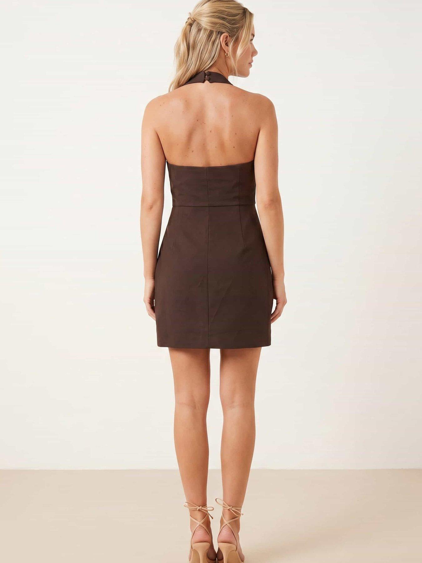 Image 3 of 4 of Style Cheat Halter Mini Dress