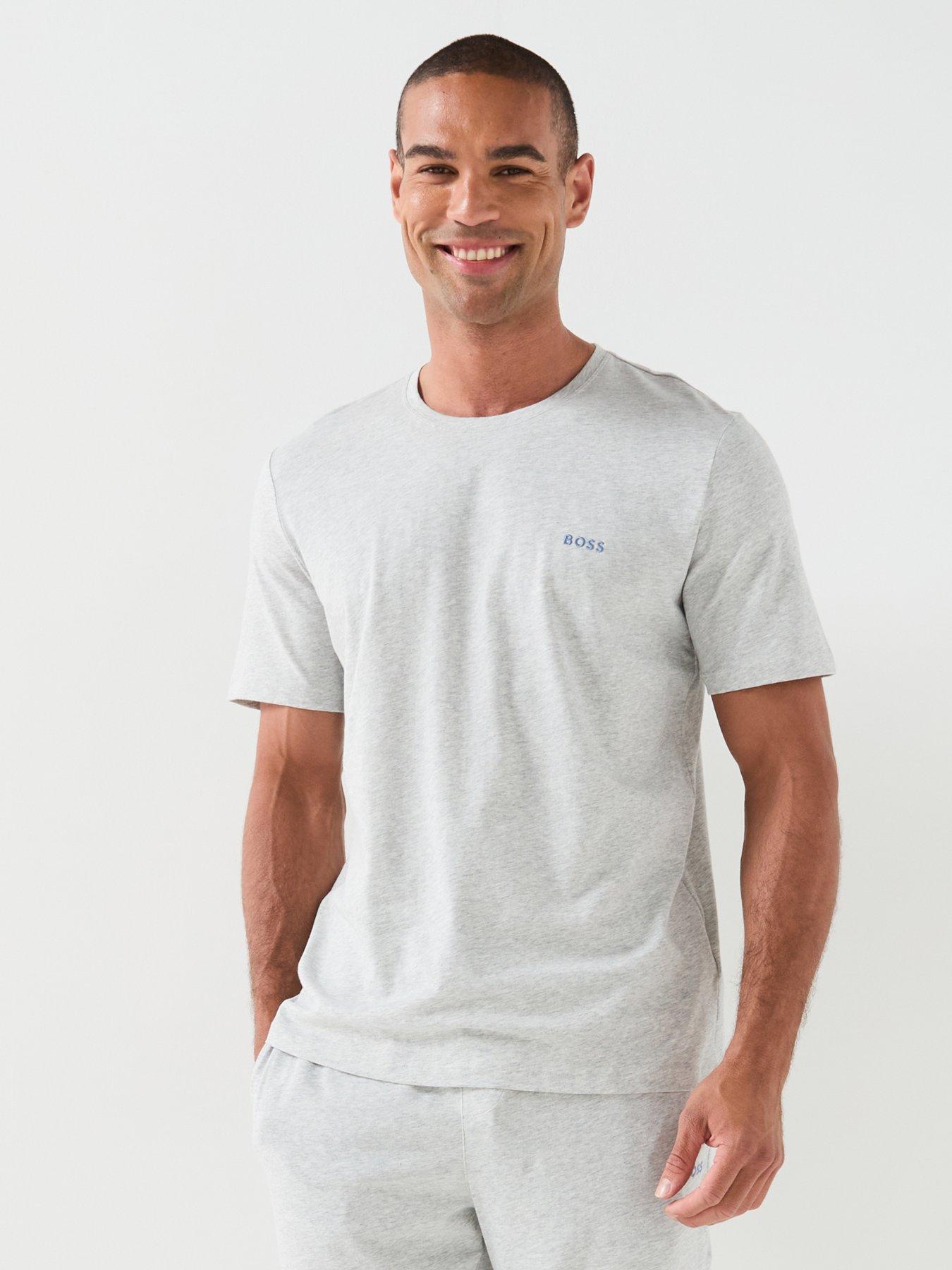 BOSS Mix  &  Match Regular Fit Loungewear T-Shirt - Light Grey