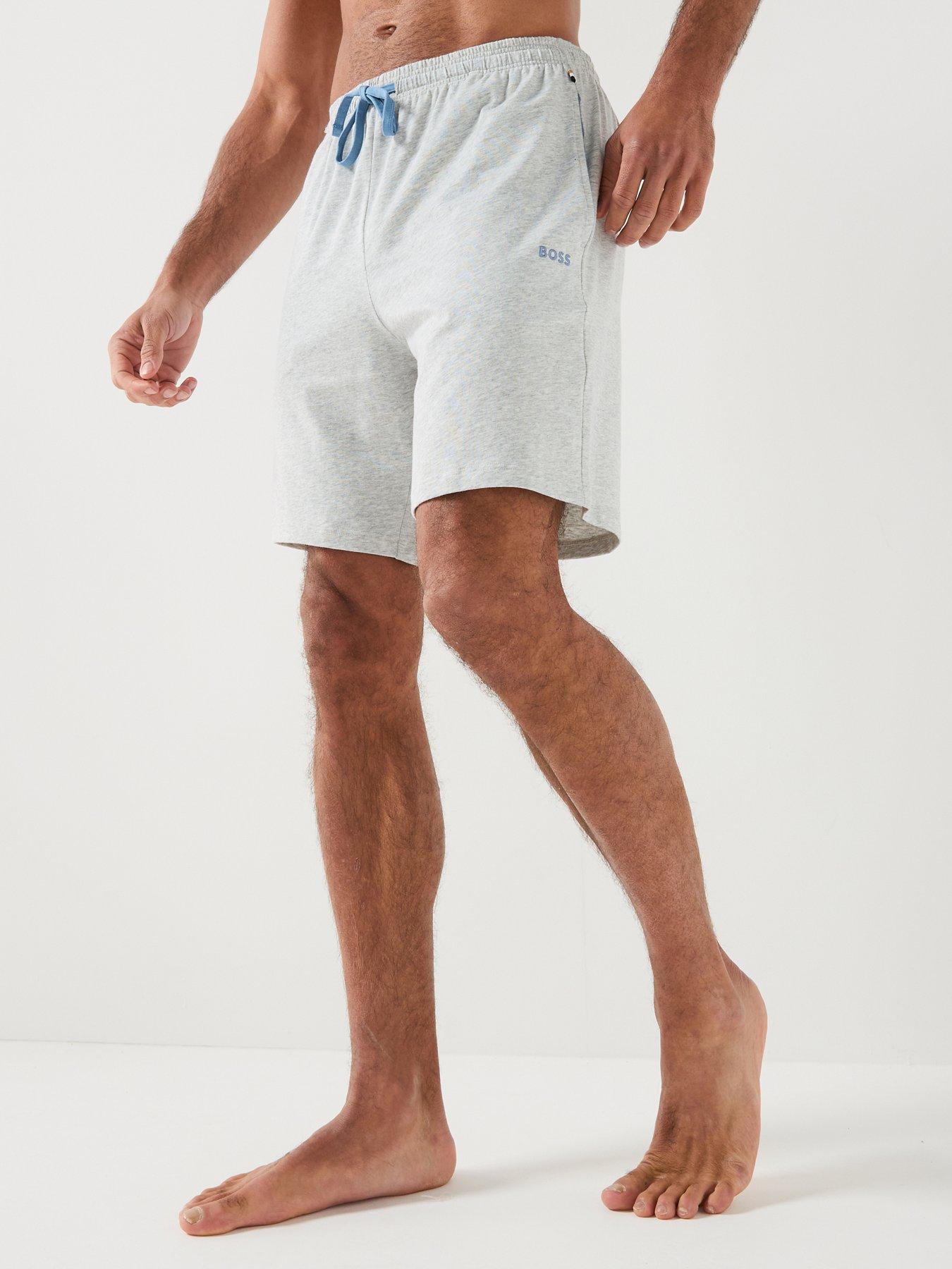 Image 1 of 5 of BOSS Mix &amp; Match Lightweight Loungewear Shorts - Light Grey