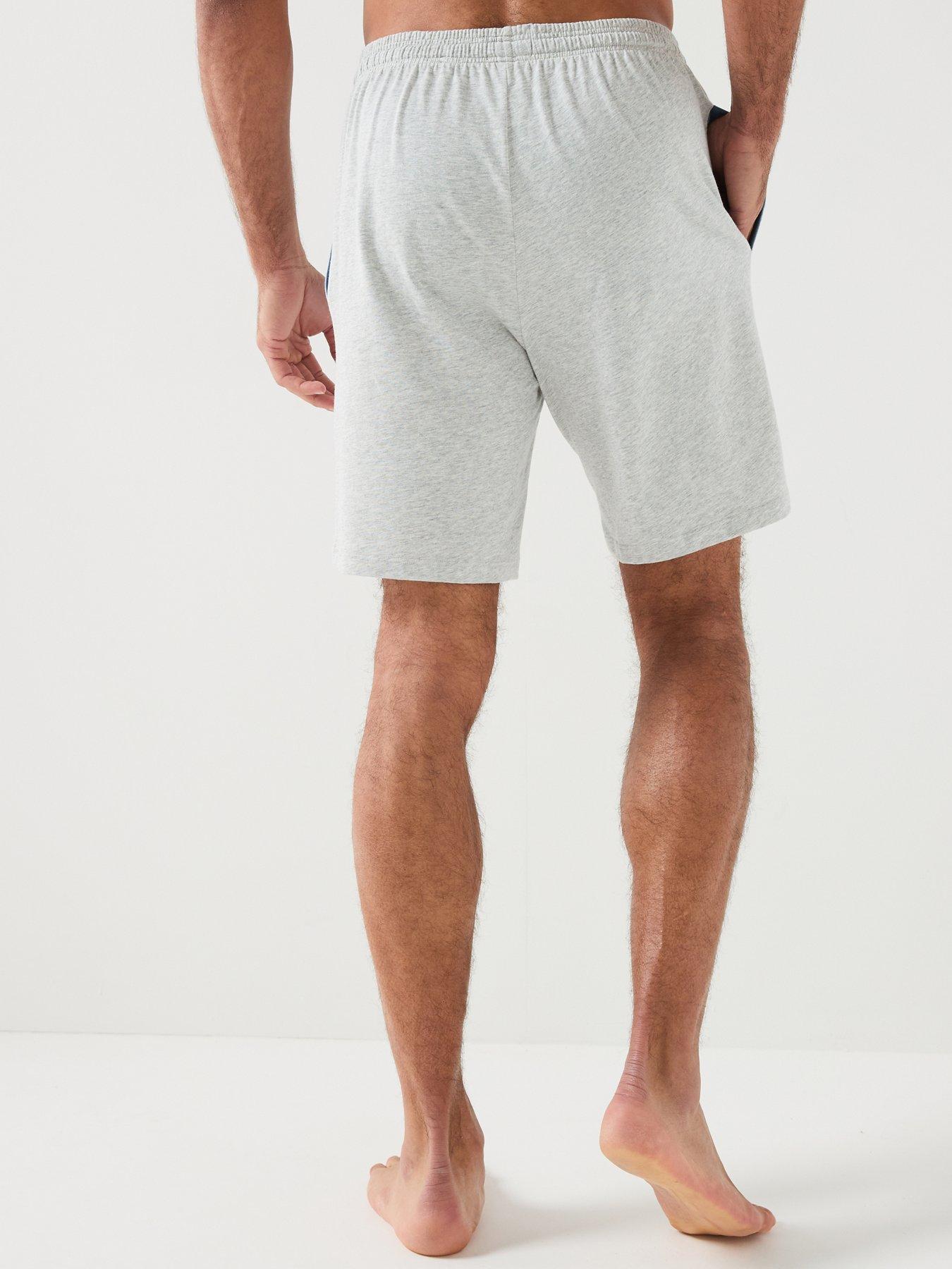 Image 2 of 5 of BOSS Mix &amp; Match Lightweight Loungewear Shorts - Light Grey