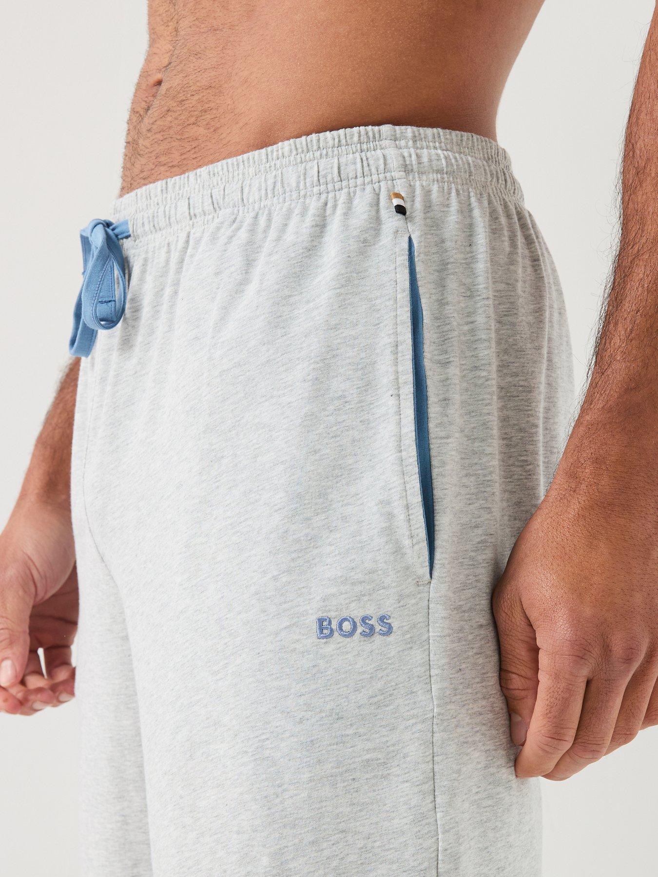 Image 4 of 5 of BOSS Mix &amp; Match Lightweight Loungewear Shorts - Light Grey
