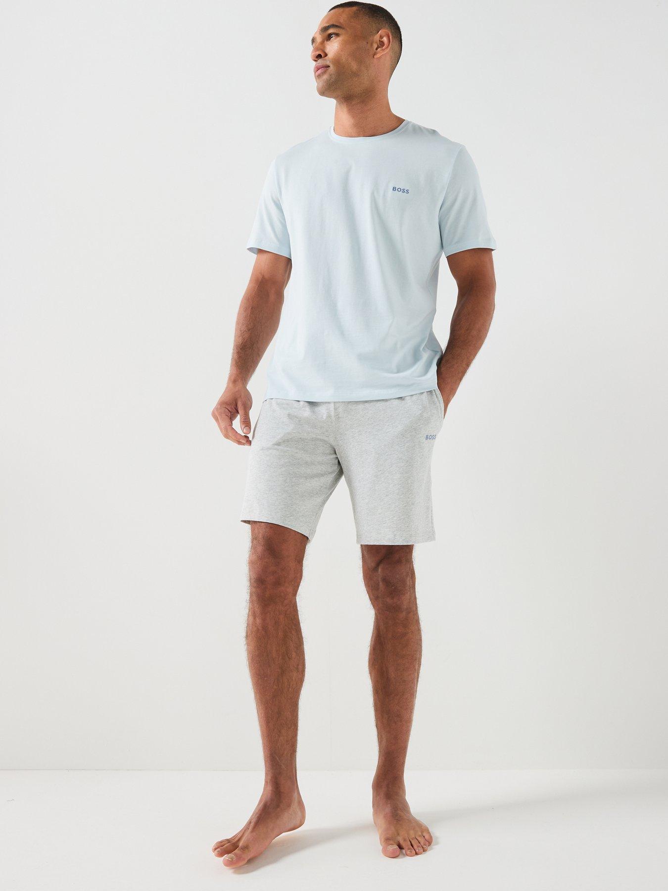 Image 5 of 5 of BOSS Mix &amp; Match Lightweight Loungewear Shorts - Light Grey