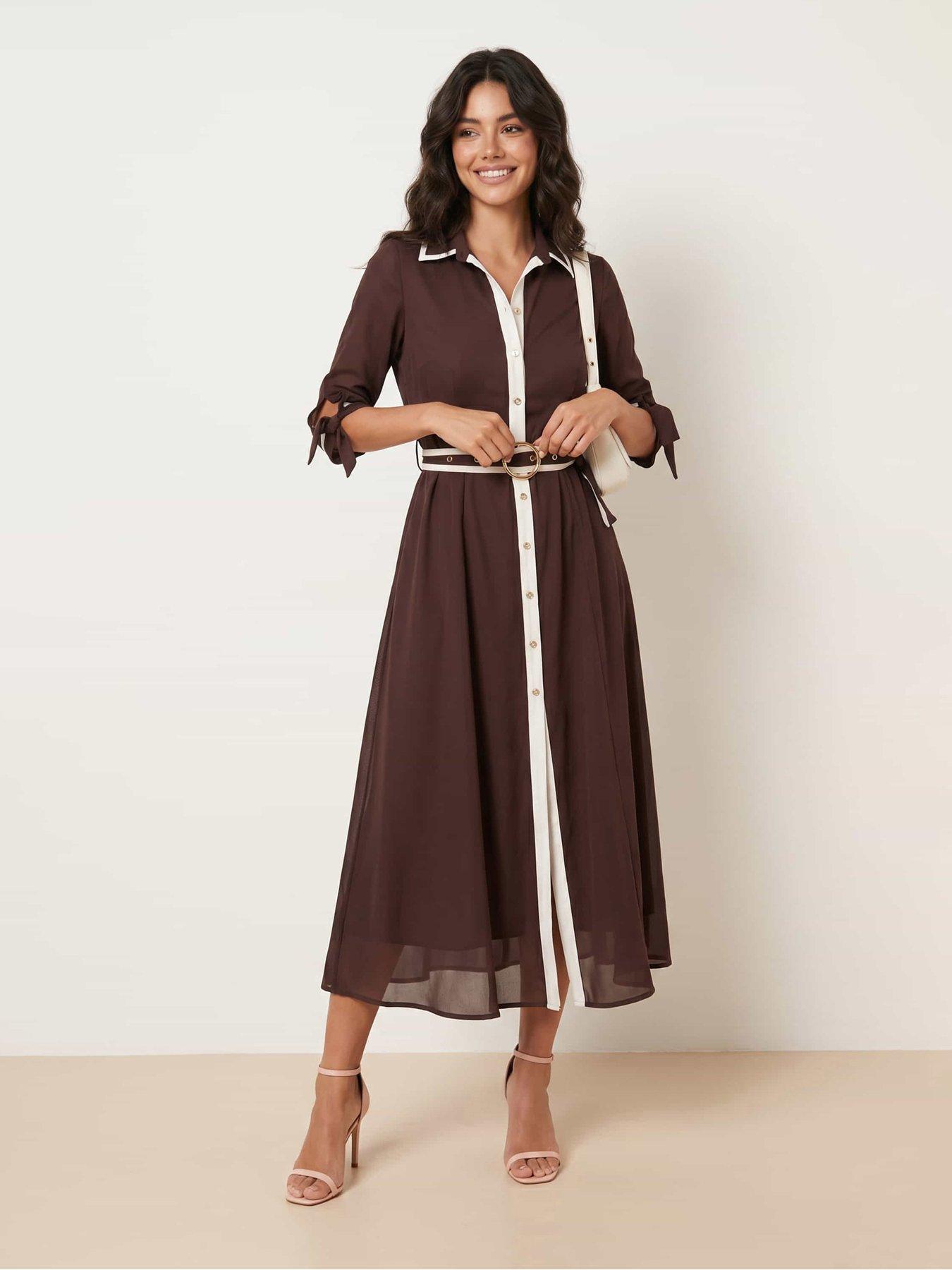 Style Cheat Pleated Shirt Dress