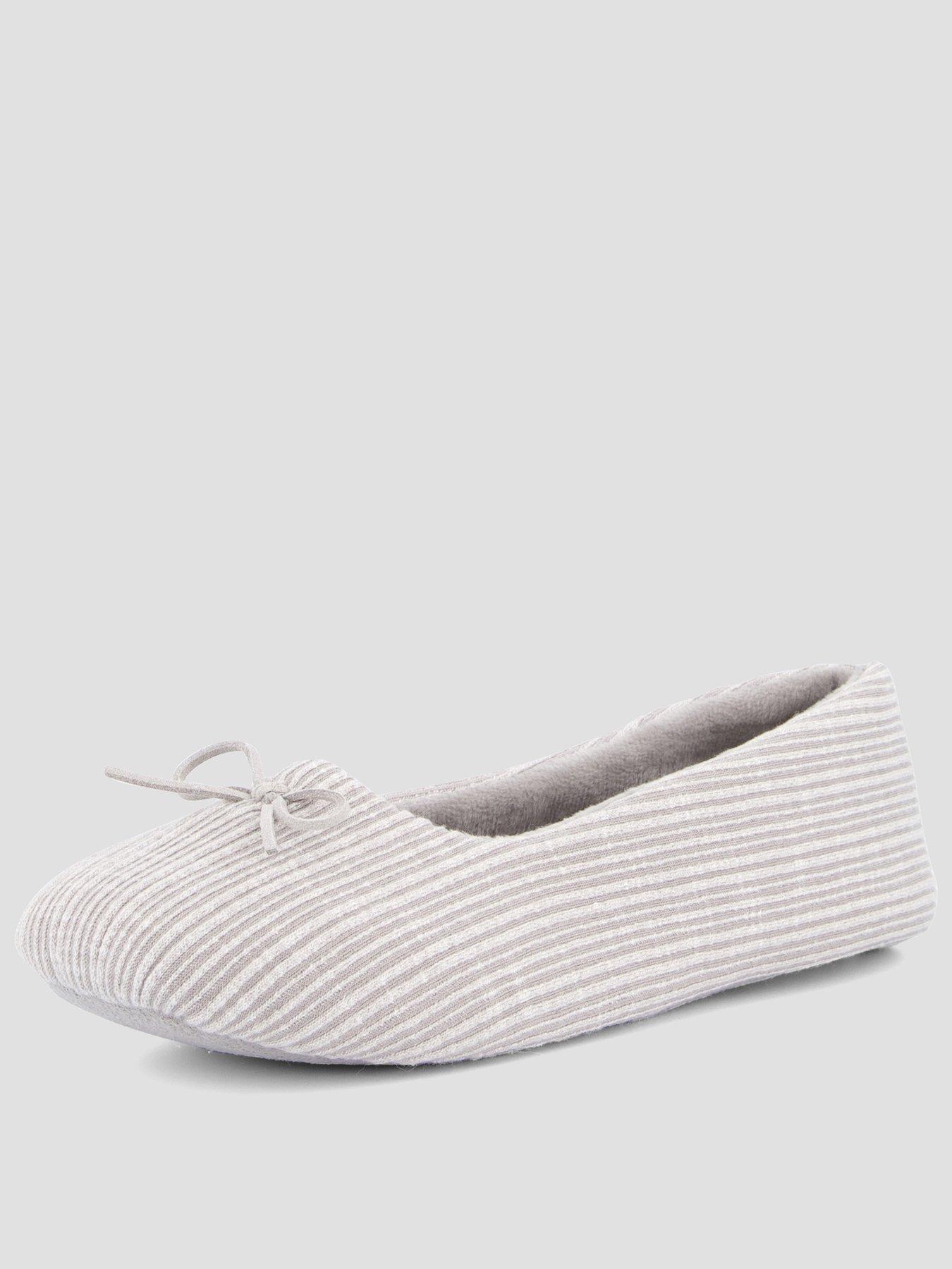 Image 1 of 7 of The Very Collection Ballerina Slipper - Grey