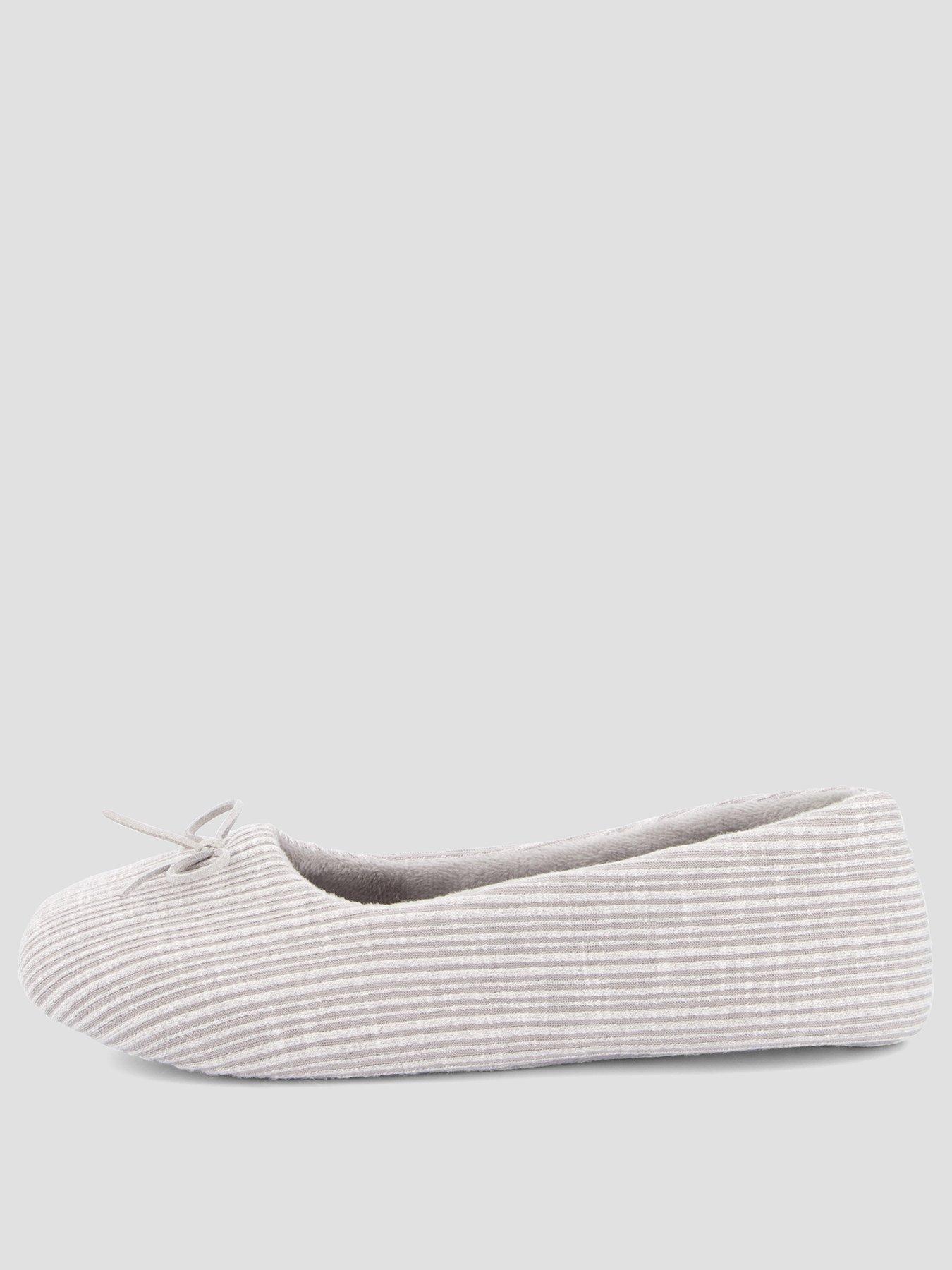 Image 2 of 7 of The Very Collection Ballerina Slipper - Grey