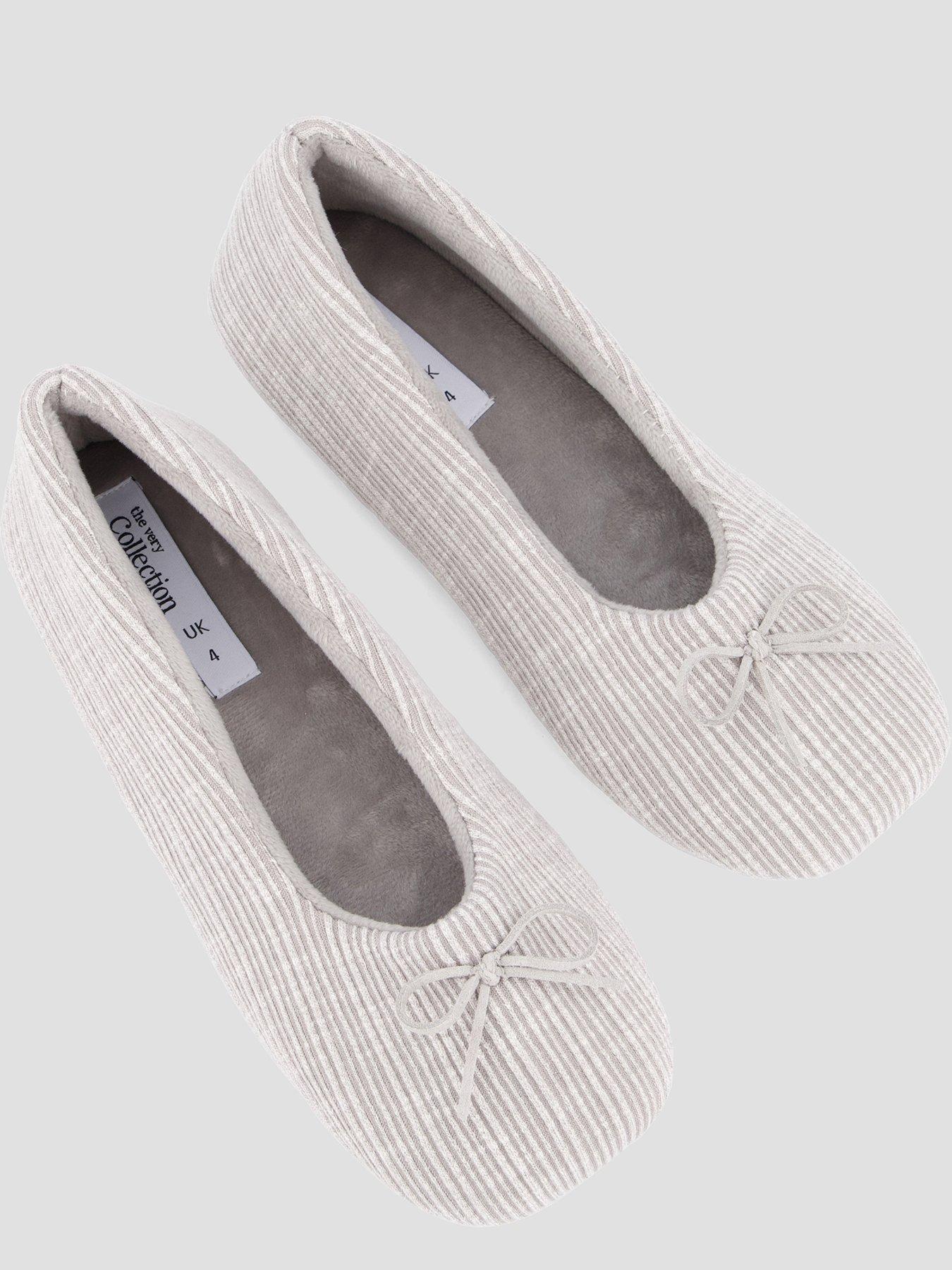 Image 3 of 7 of The Very Collection Ballerina Slipper - Grey