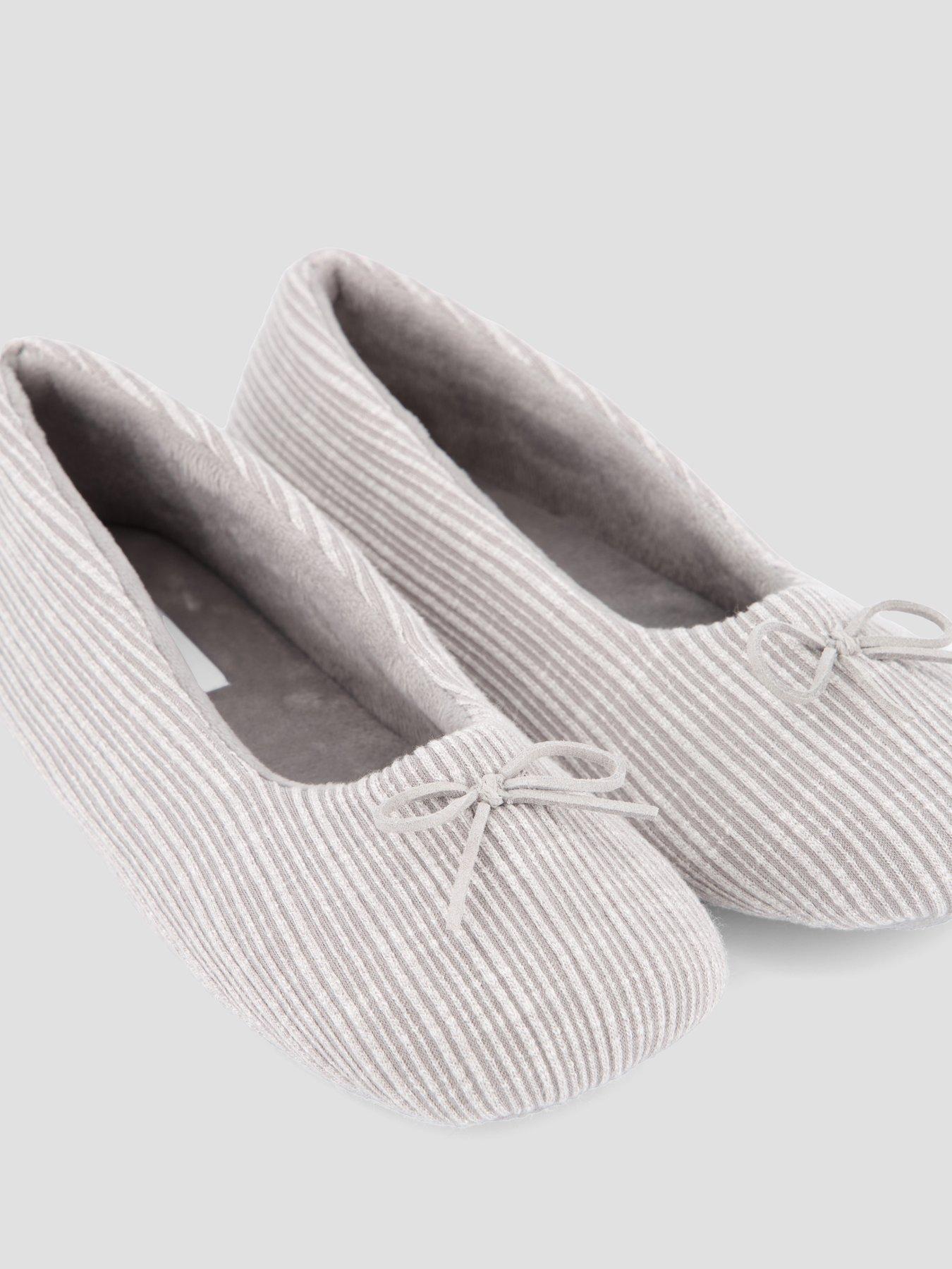Image 5 of 7 of The Very Collection Ballerina Slipper - Grey
