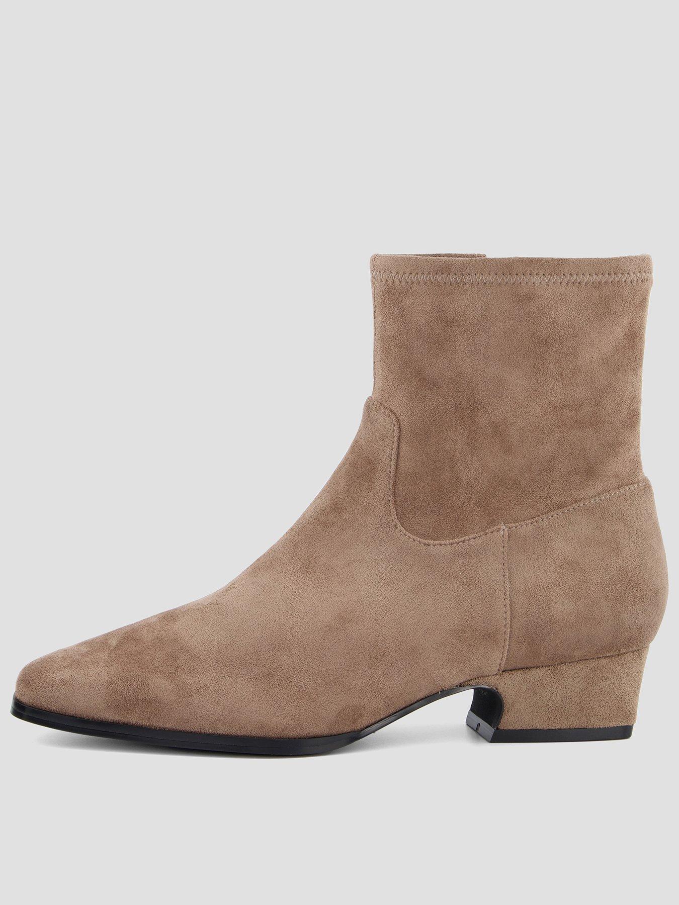 Image 1 of 7 of The Very Collection Wide Fit Chisel Toe Sock Ankle Boot