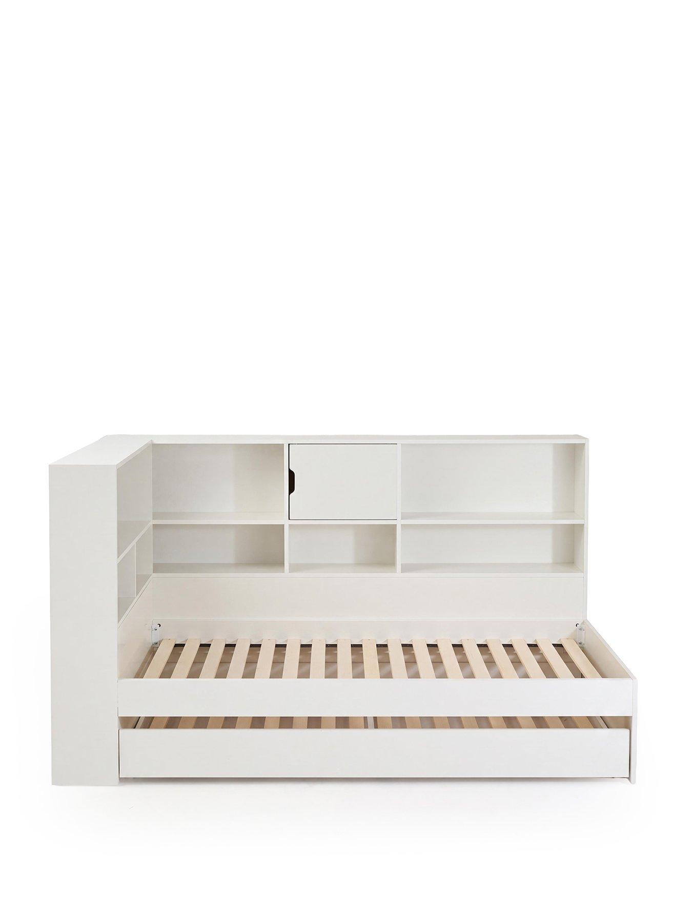 Image 2 of 7 of The Very Collection Walter Reversible Storage Bed with Trundle and Mattress Options (Buy &amp; SAVE!) - White -&nbsp;FSC&reg; Certified
