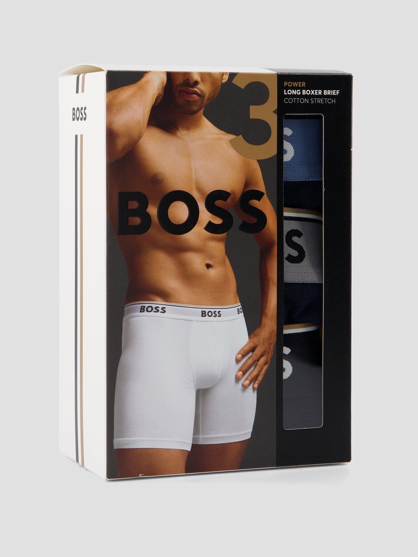 Image 4 of 4 of BOSS 3 Pack Power Long Boxer Briefs - Assorted