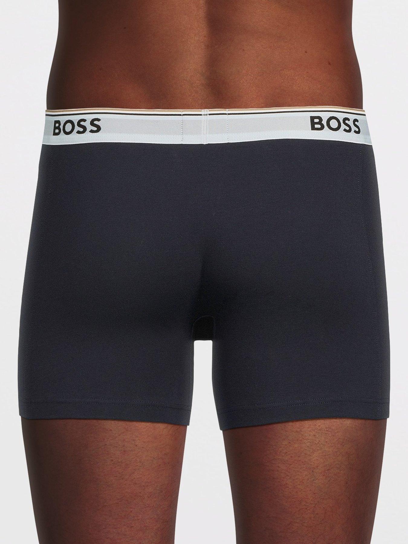 Image 3 of 3 of BOSS 3 Pack Power Design Boxer Briefs - Blue