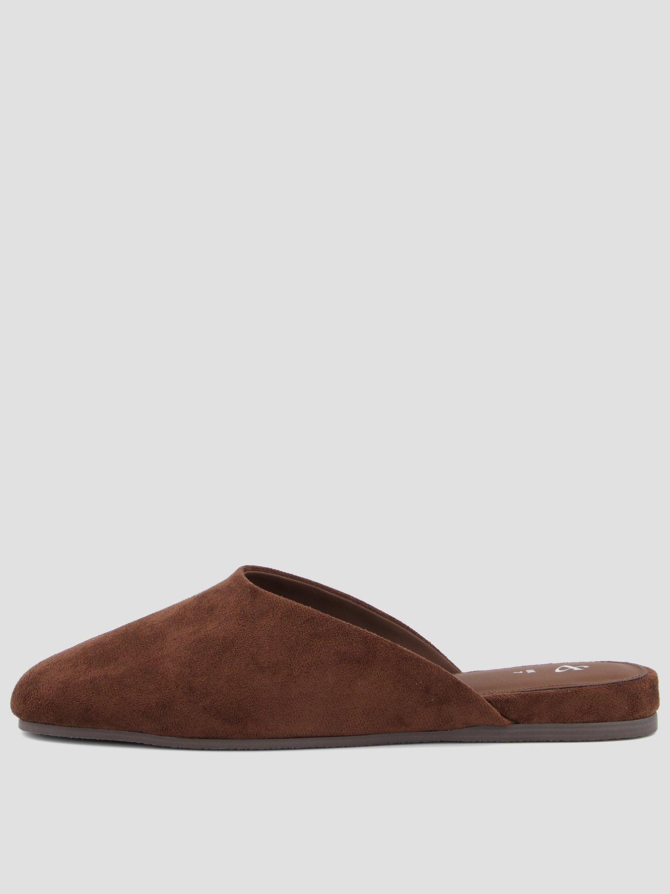 Image 1 of 7 of The Very Collection Womens Wide Fit Mules - Brown