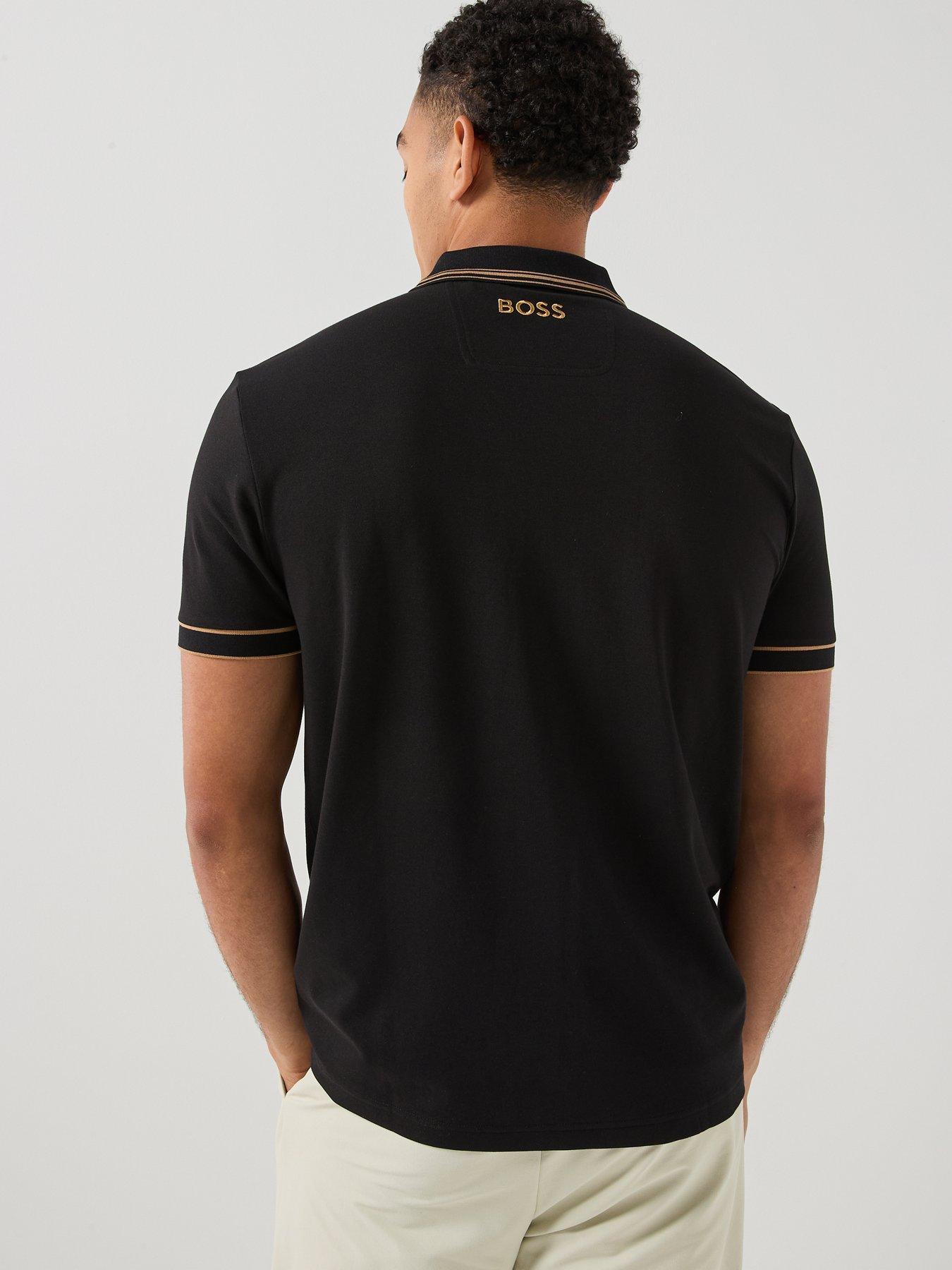 Image 2 of 6 of BOSS Paddy The Open26 Regular Fit Polo Shirt - Black