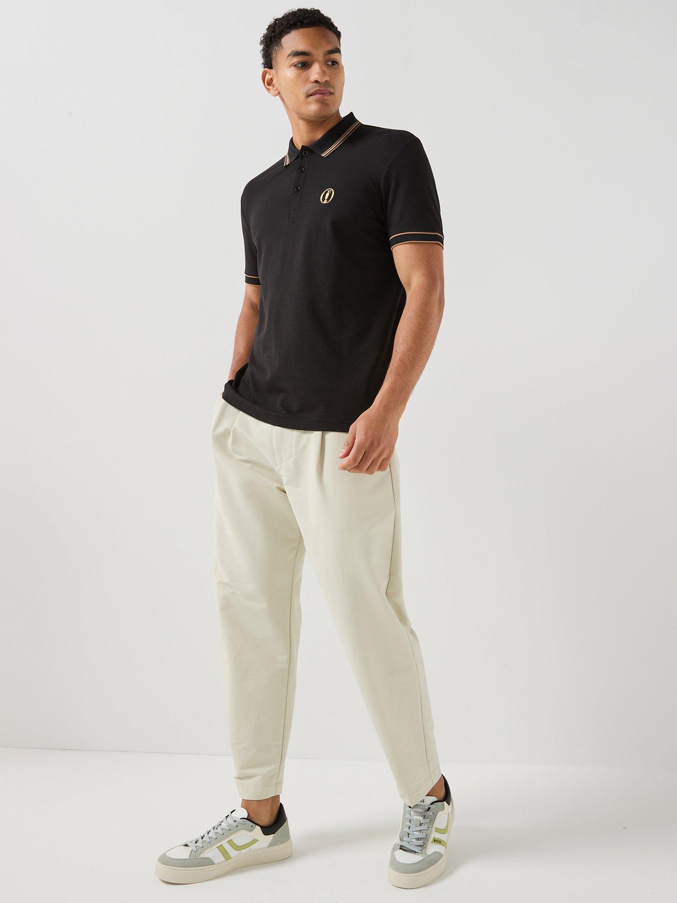 Image 3 of 6 of BOSS Paddy The Open26 Regular Fit Polo Shirt - Black