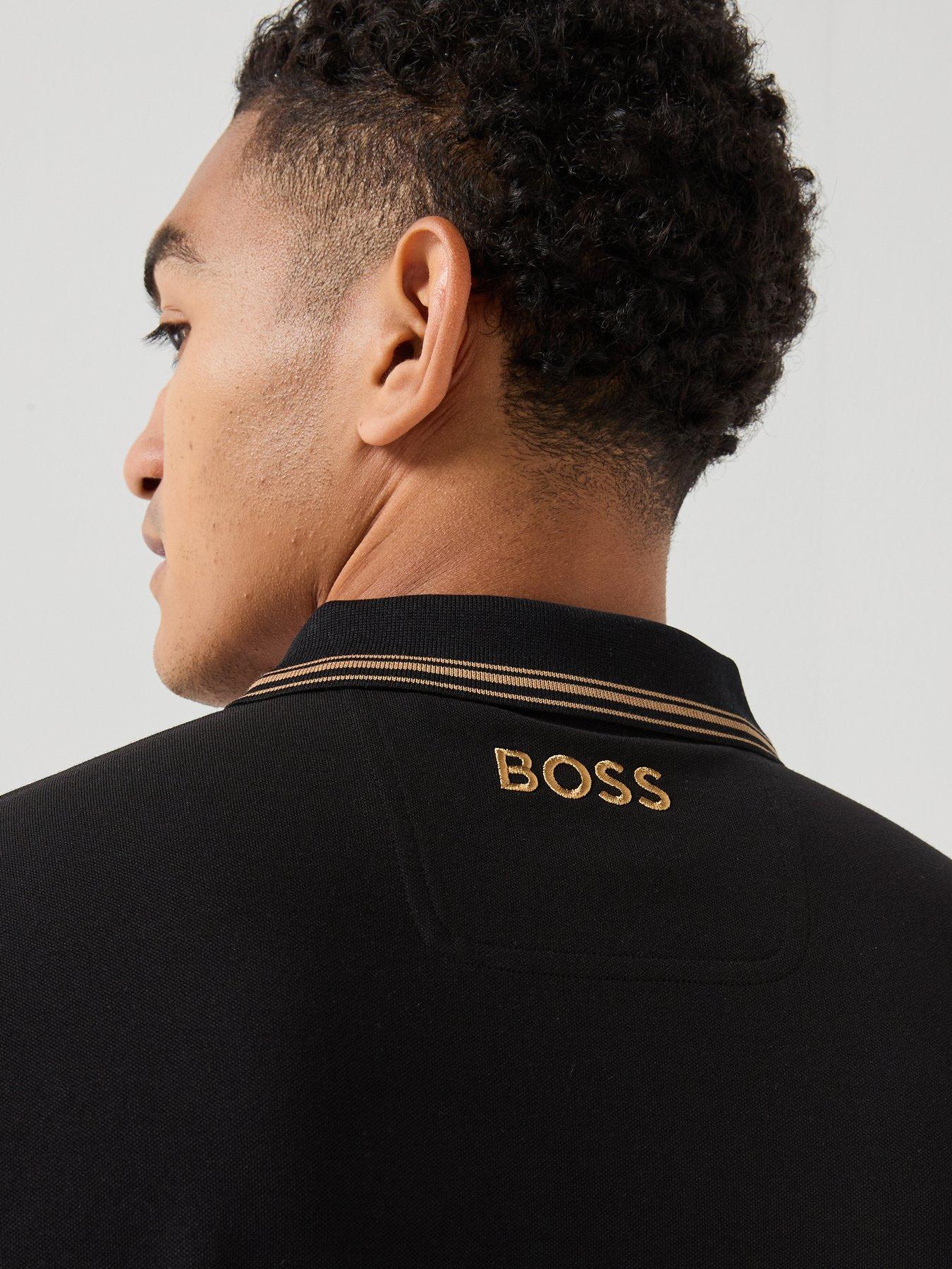 Image 5 of 6 of BOSS Paddy The Open26 Regular Fit Polo Shirt - Black