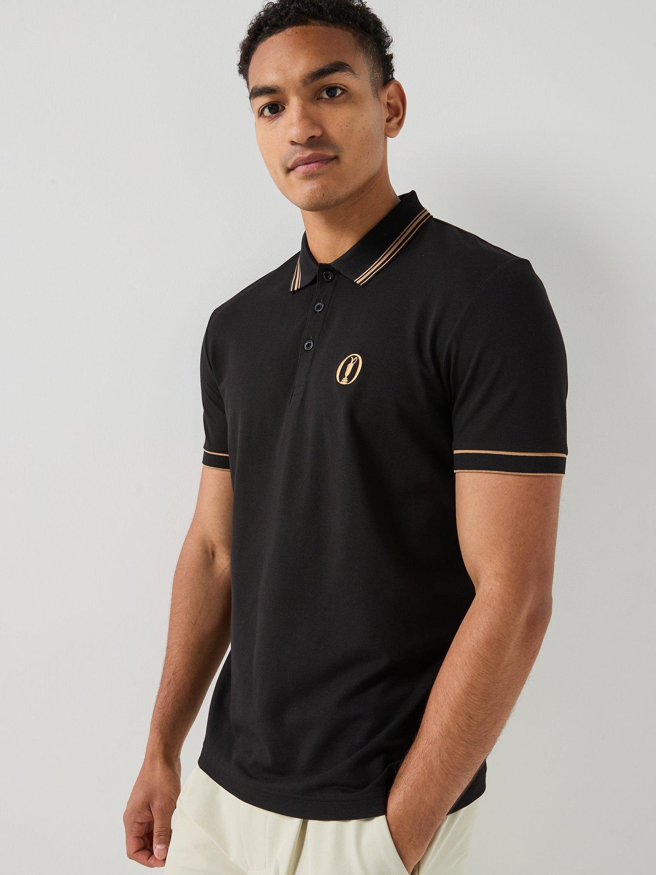 Image 6 of 6 of BOSS Paddy The Open26 Regular Fit Polo Shirt - Black