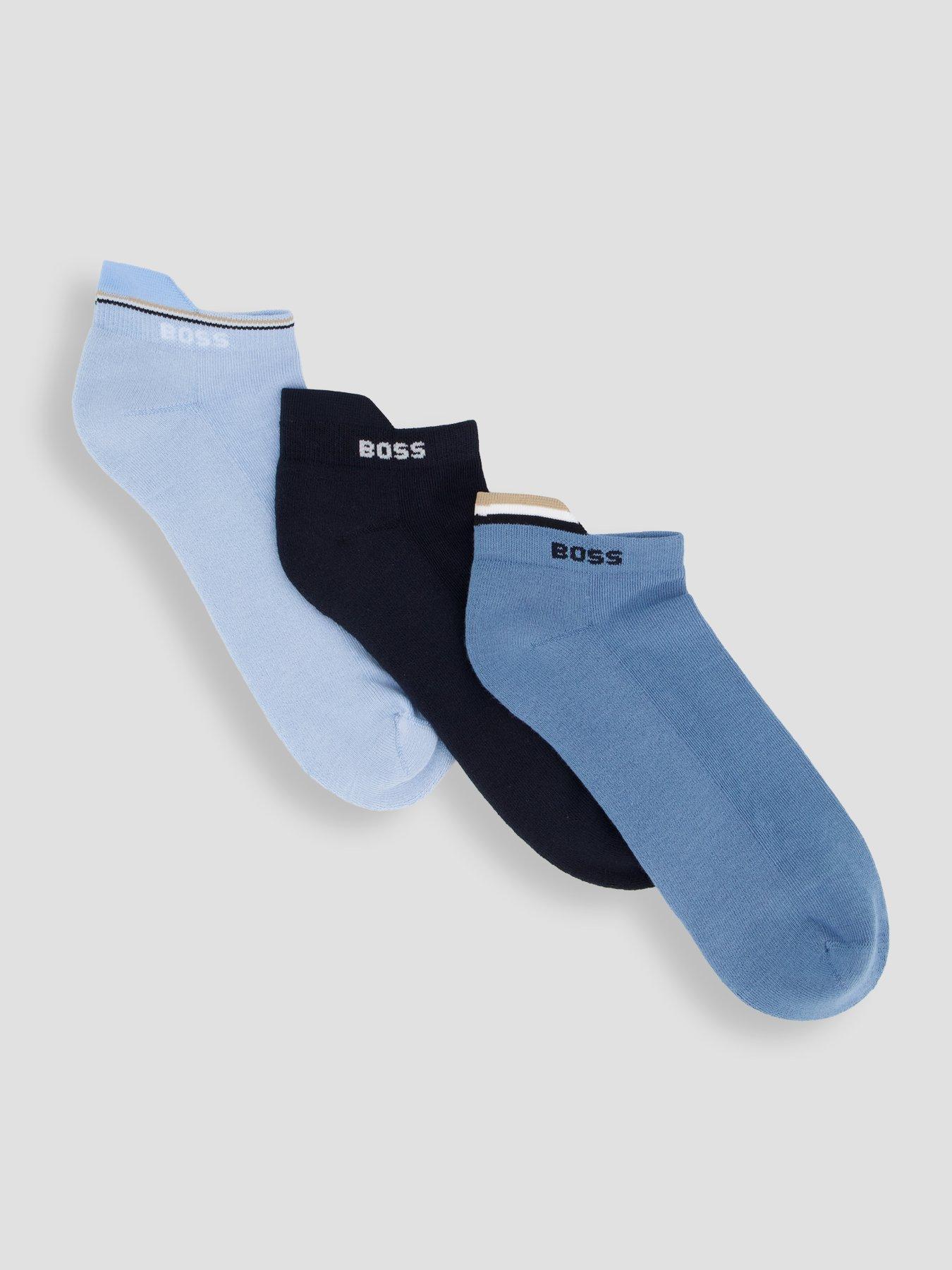 BOSS Bodywear 3 Pack Icon Trainer Socks - Assorted