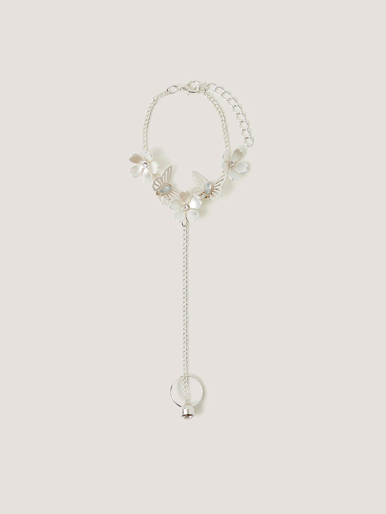 stillFront image of monsoon-girls-bridesmaid-linked-bracelet-set-multi