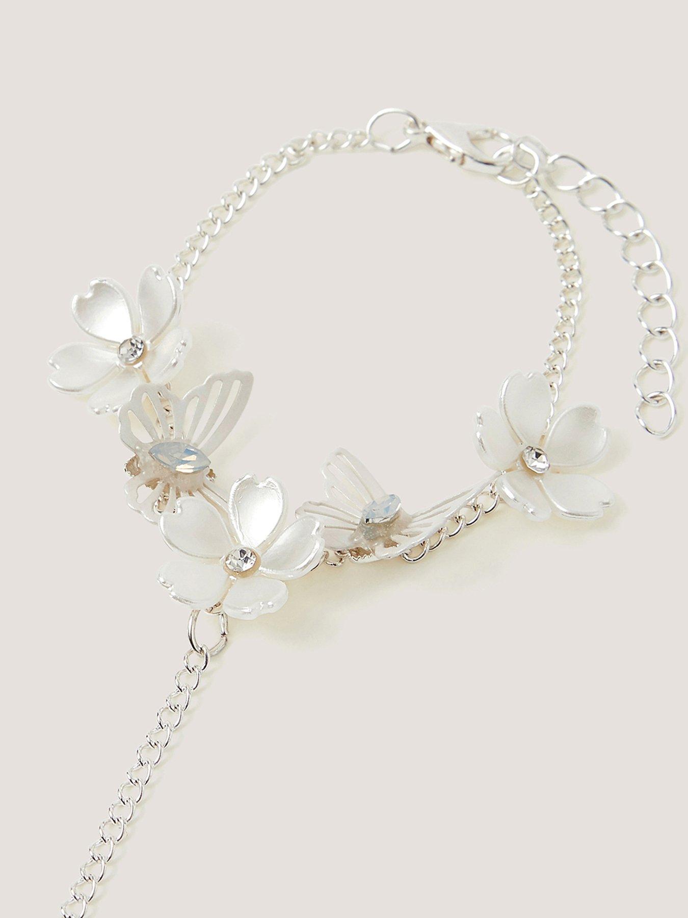  image of monsoon-girls-bridesmaid-linked-bracelet-set-multi