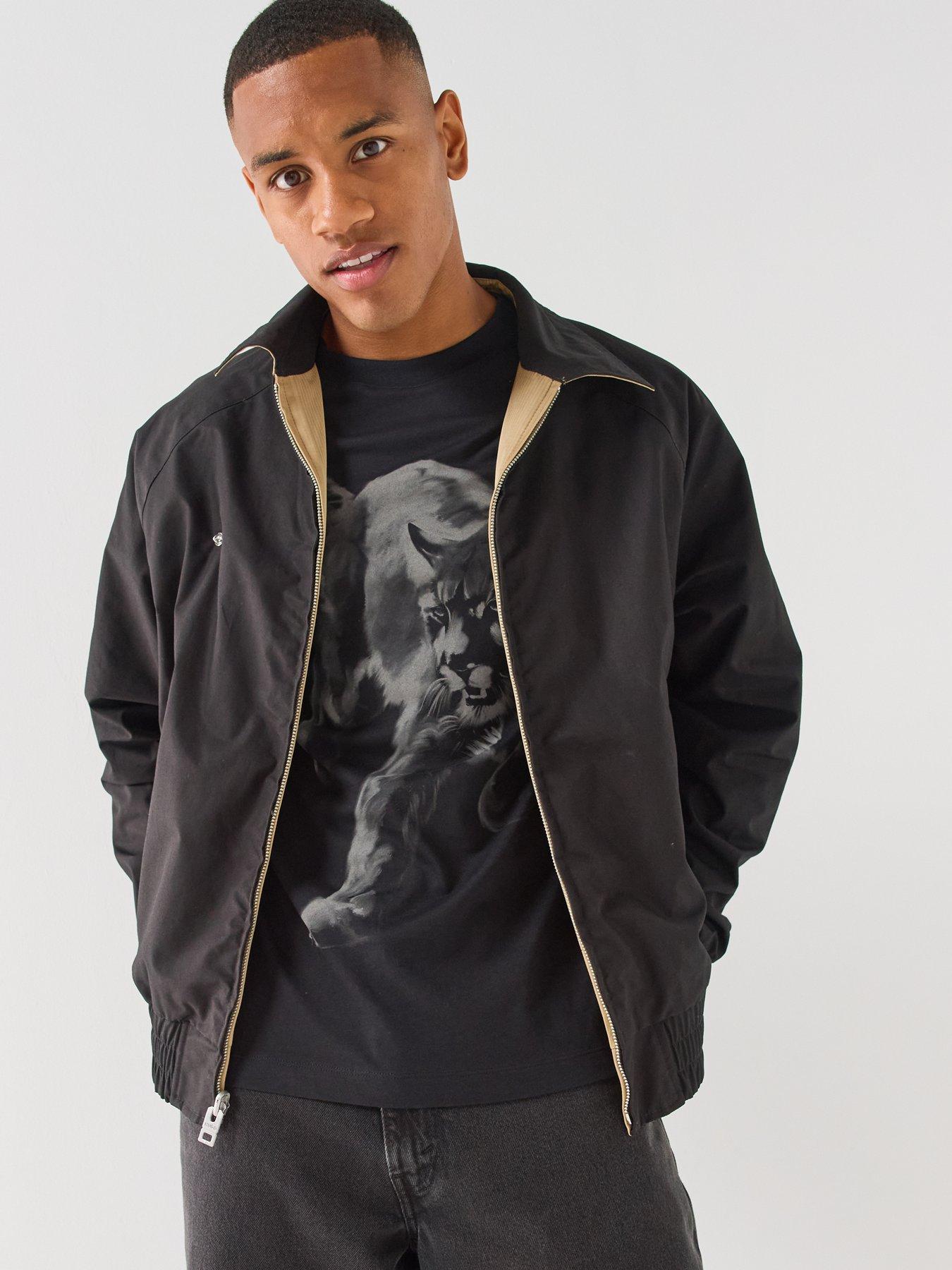 Image 4 of 6 of HUGO Bartus2631 Reversible Lightweight Harrington Jacket - Beige