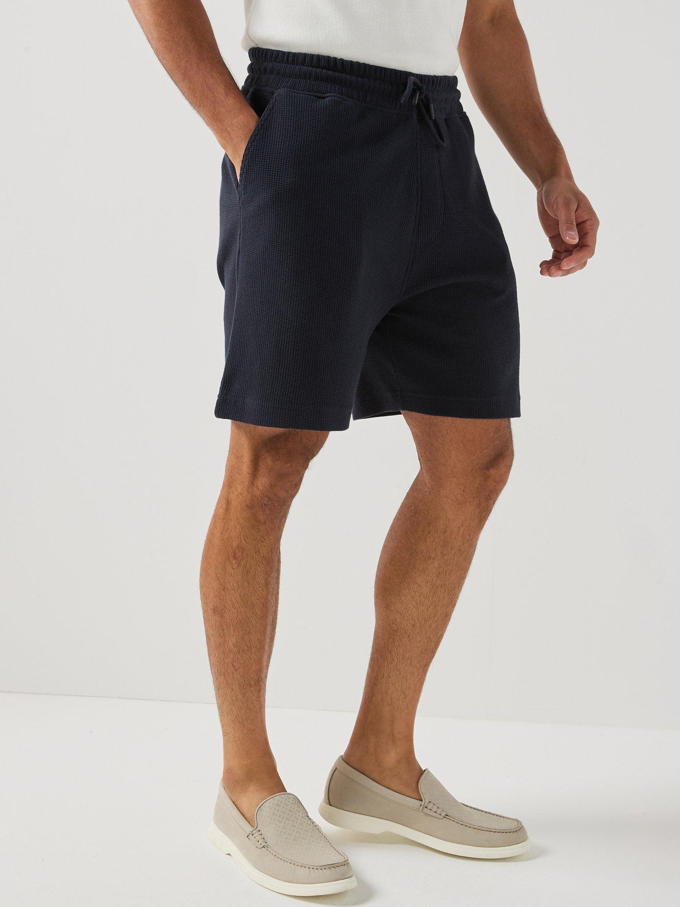 BOSS SE Urban Waffle Shorts - Navy