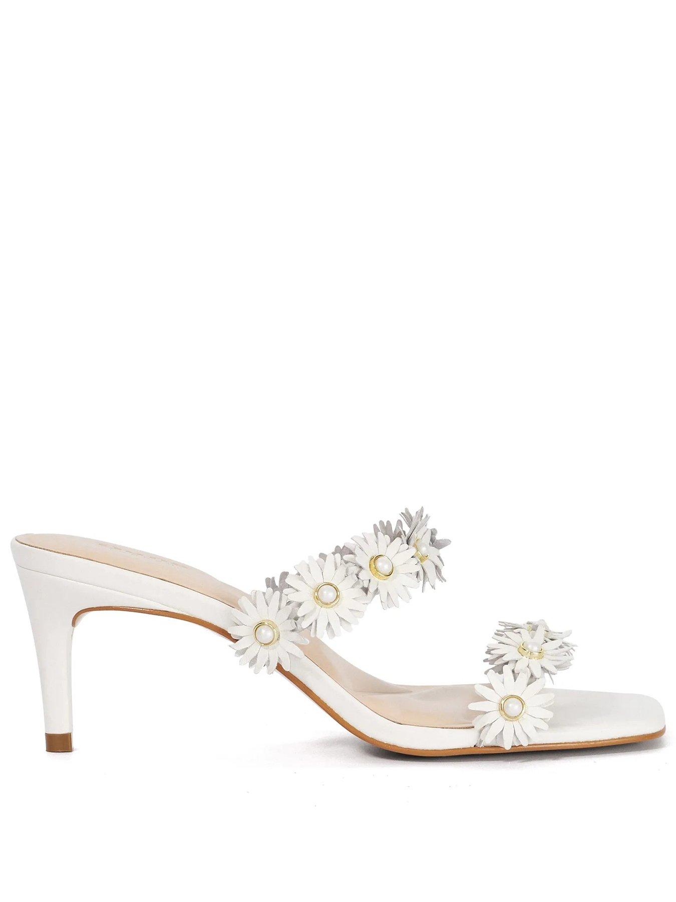 Image 1 of 5 of Dune London Maltas Dressy Sandals - White