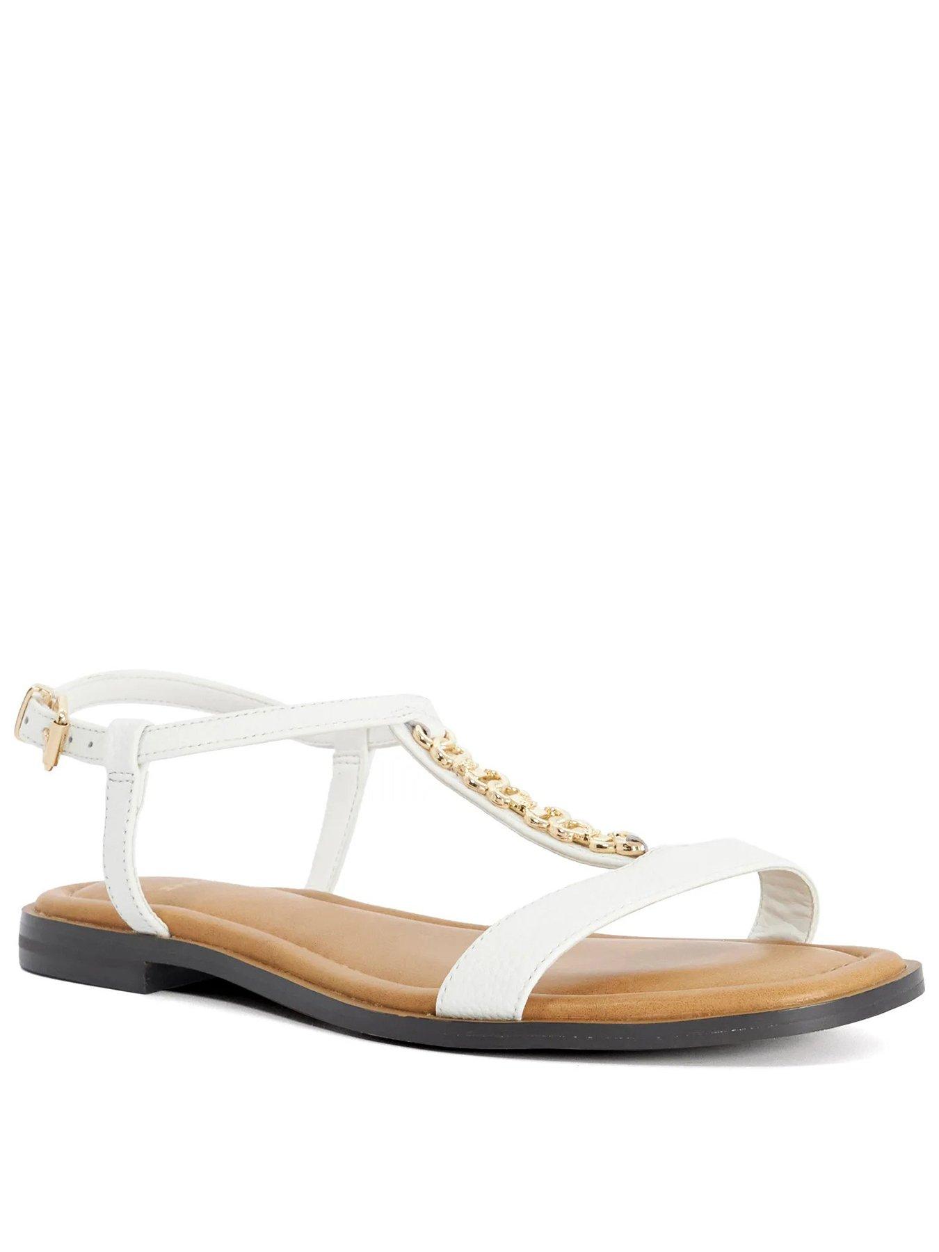 Dune London Wide Fit Lollipops Dune Ladies - White