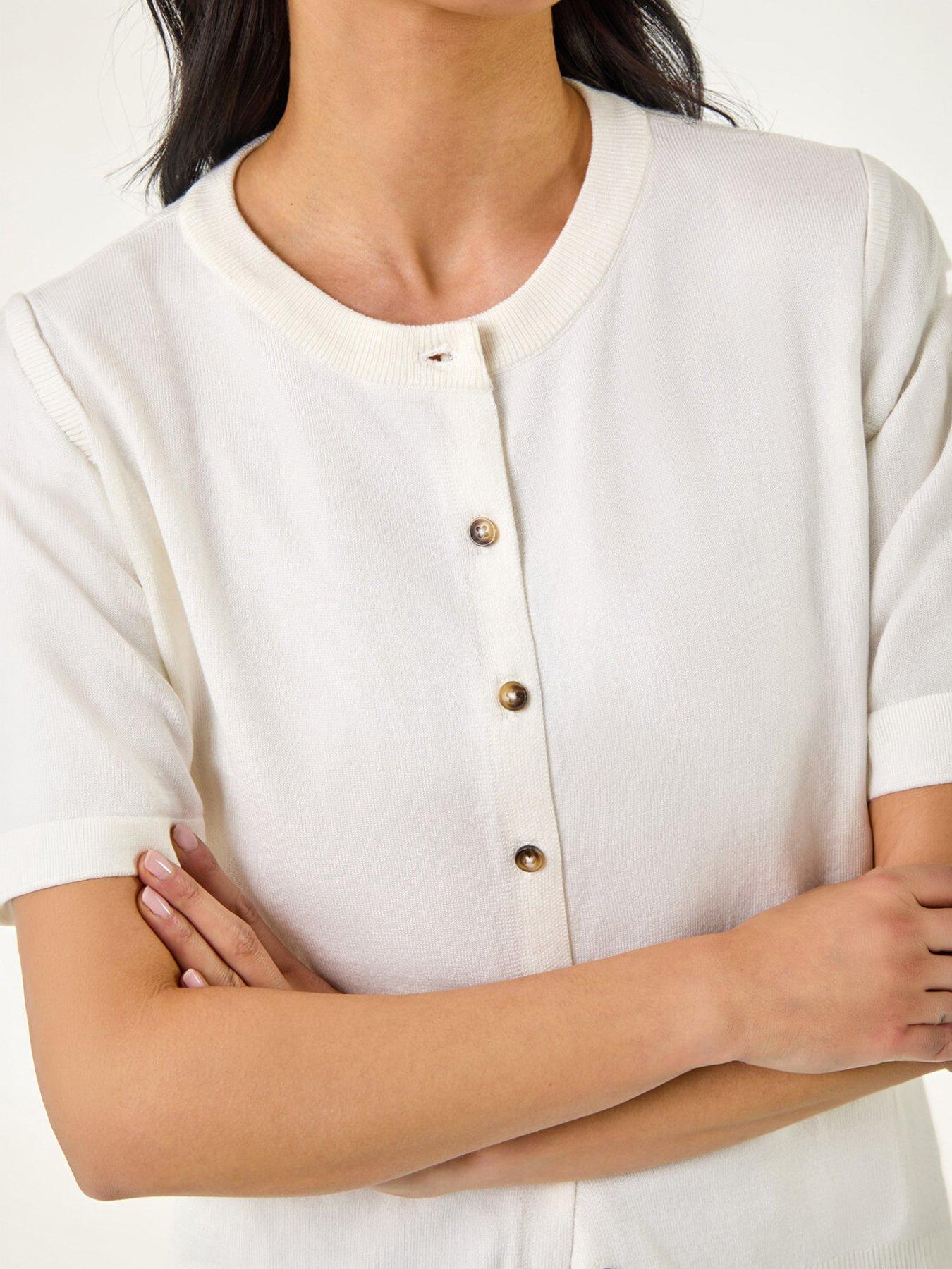 Image 4 of 5 of Roman Petite Buttoned Up Cardigan