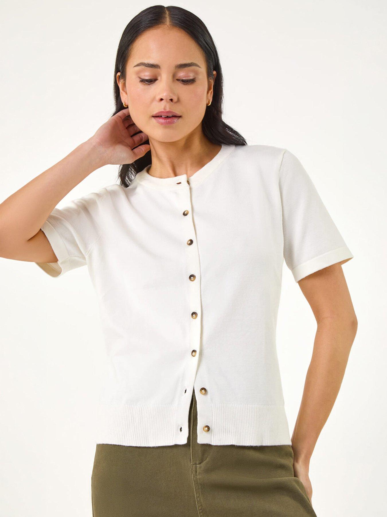 Image 5 of 5 of Roman Petite Buttoned Up Cardigan