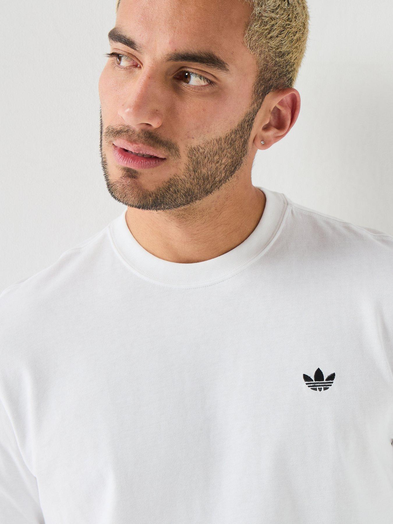 Image 4 of 6 of adidas Originals Mens Essentials Regular Tee - White
