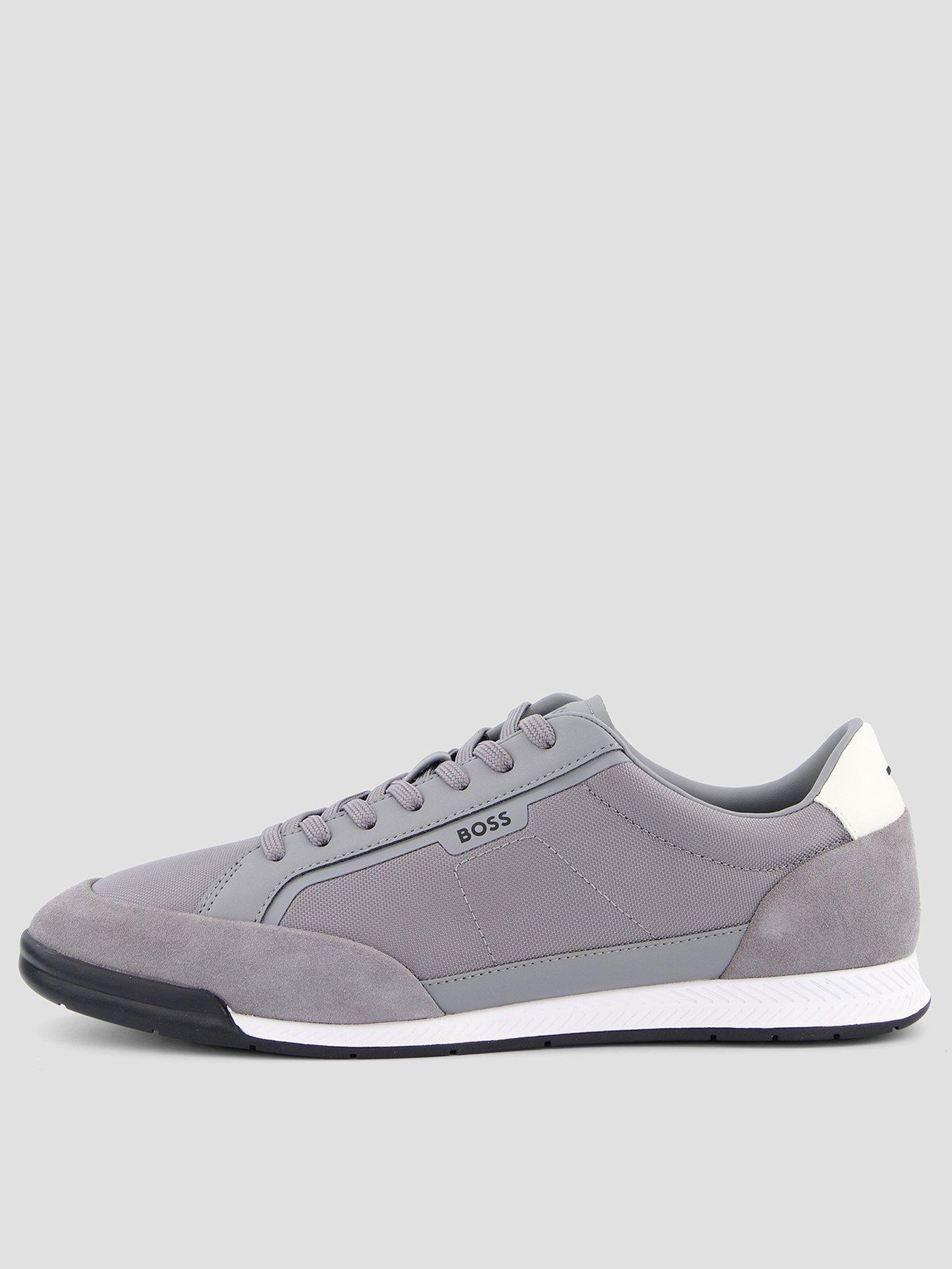 BOSS Nitan Mix Material Runner Trainers - Grey