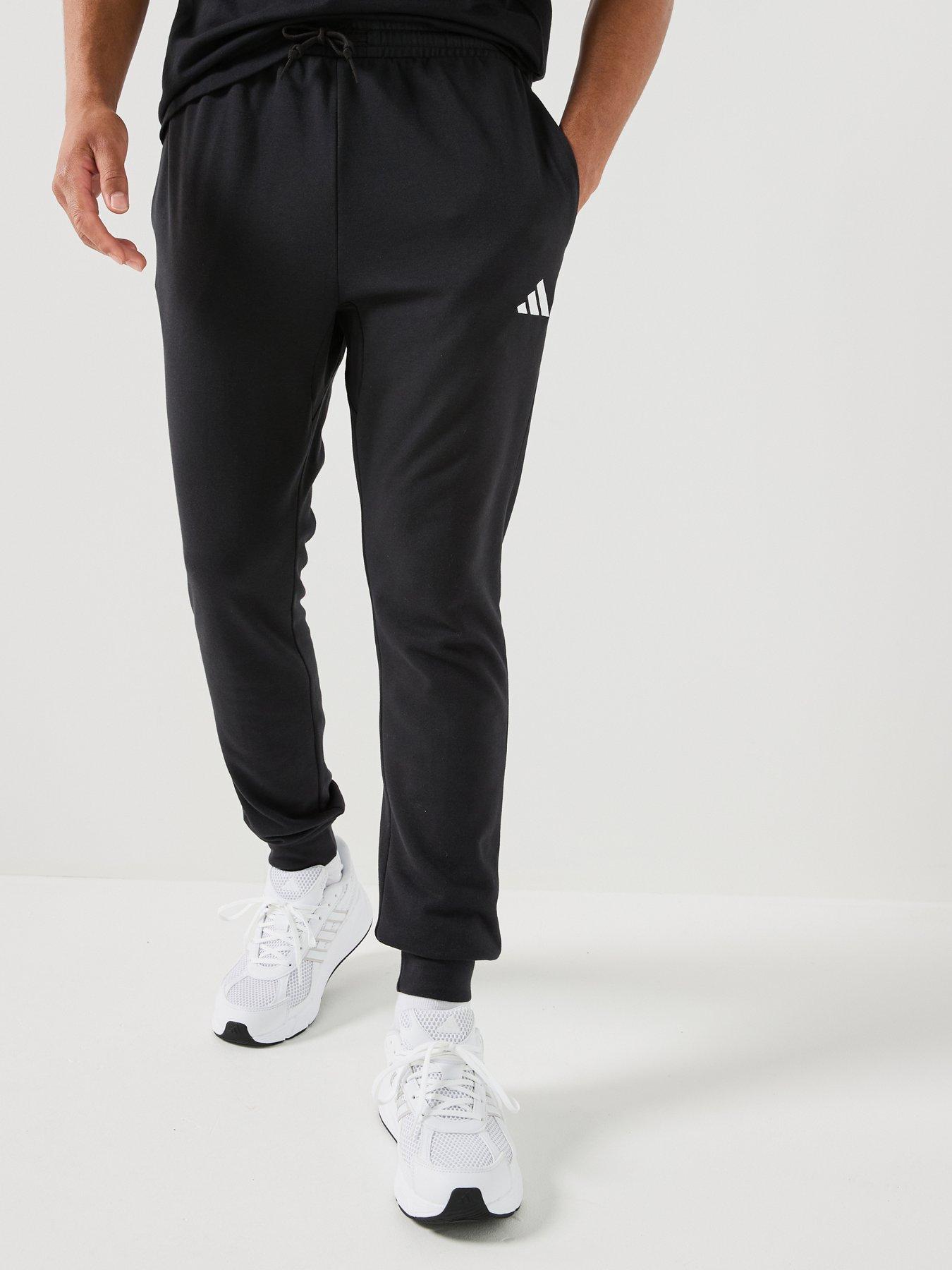 adidas Sportswear Mens Essentials French Terry Joggers - Black