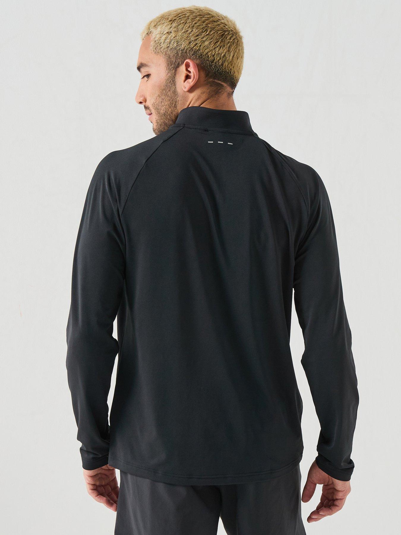 Image 2 of 6 of adidas Originals Mens Tech Essentials 1/4 Zip Long Sleeve Top - Black