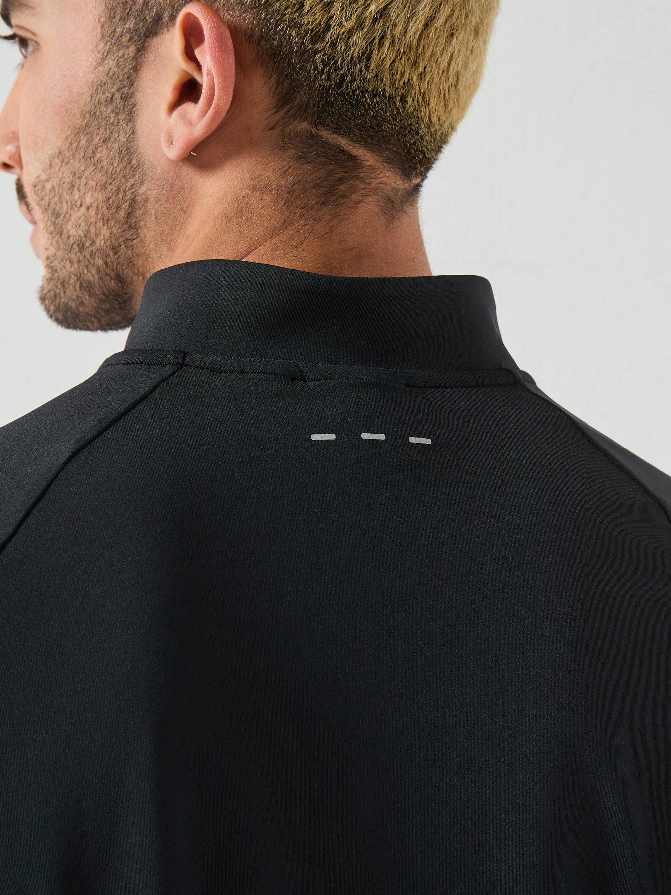 Image 6 of 6 of adidas Originals Mens Tech Essentials 1/4 Zip Long Sleeve Top - Black