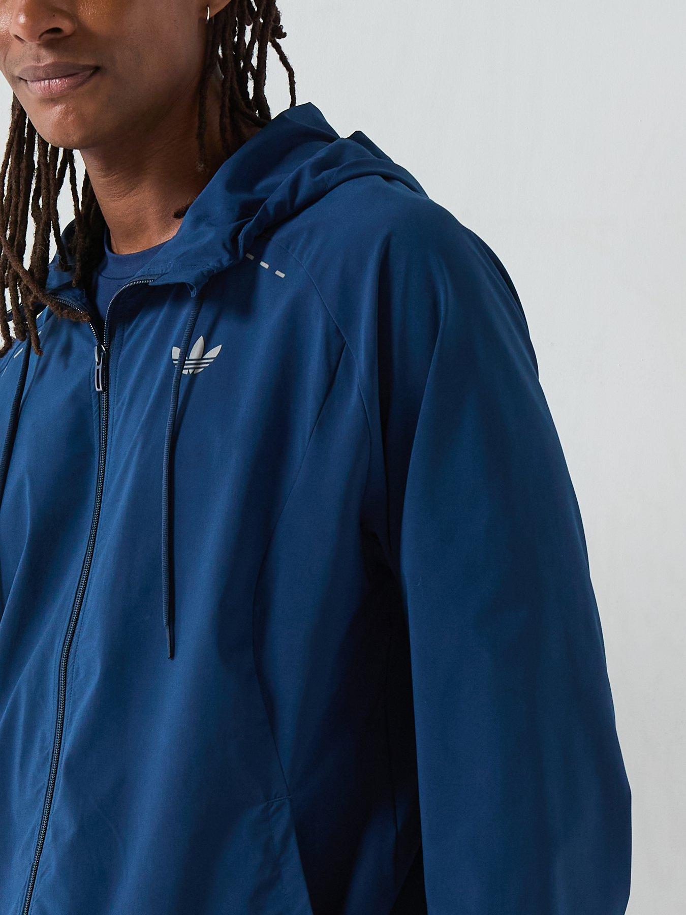 Image 4 of 6 of adidas Originals Mens Tech Essentials Full Zip Track Top - Blue