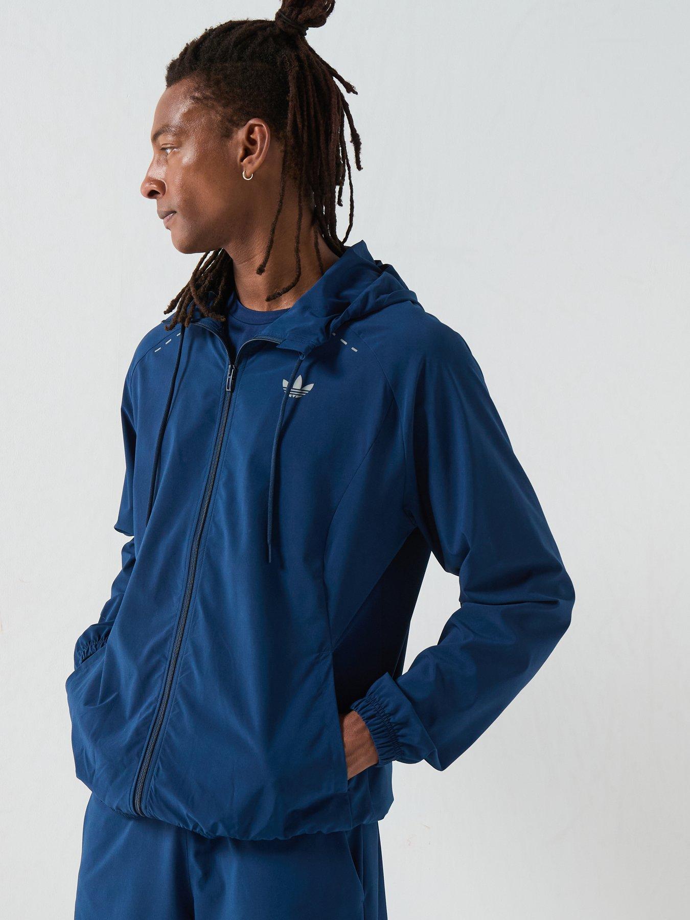 Image 5 of 6 of adidas Originals Mens Tech Essentials Full Zip Track Top - Blue